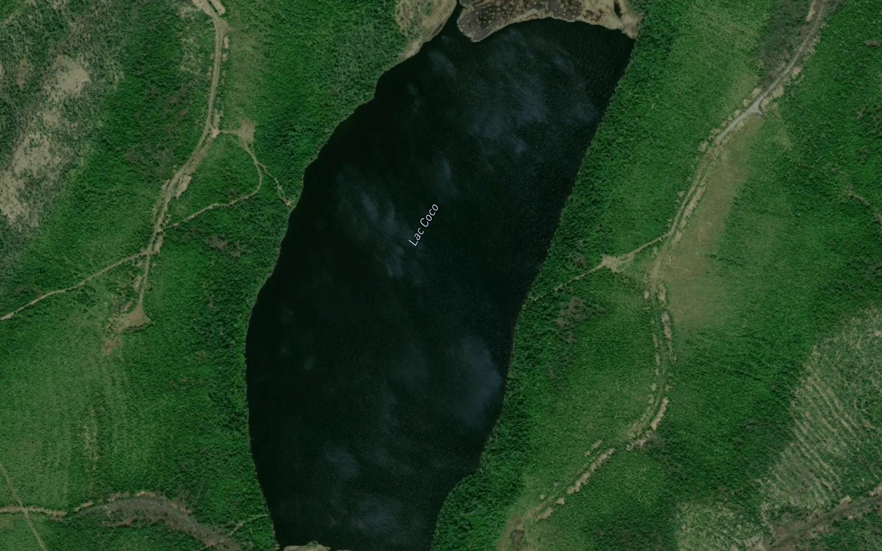 Satellite map of the Lac Coco