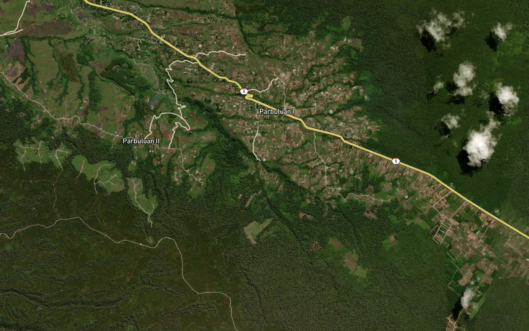 Satellite map of the Lau Pasaroronggo