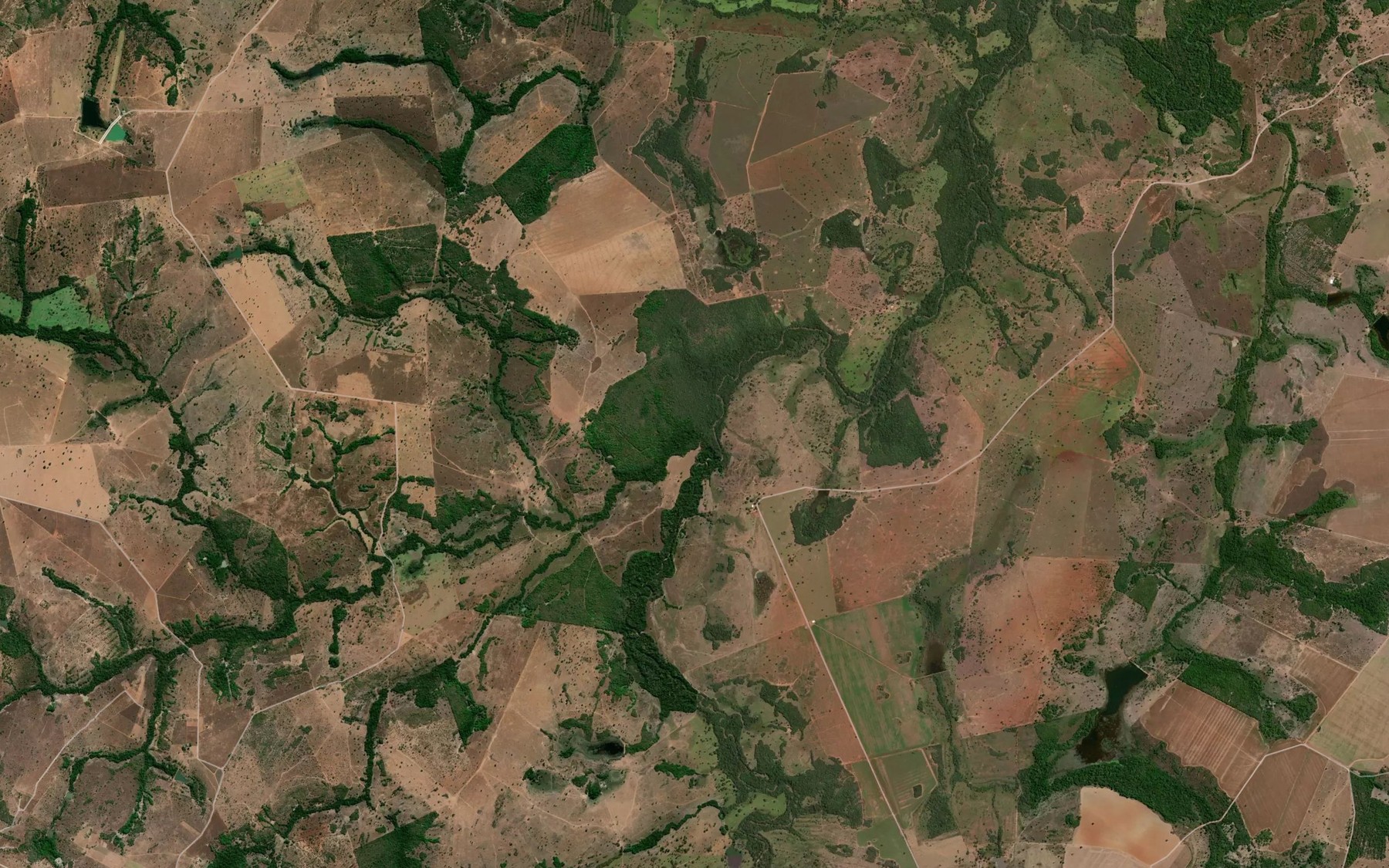 Satellite map of the Corrego Agua Boa