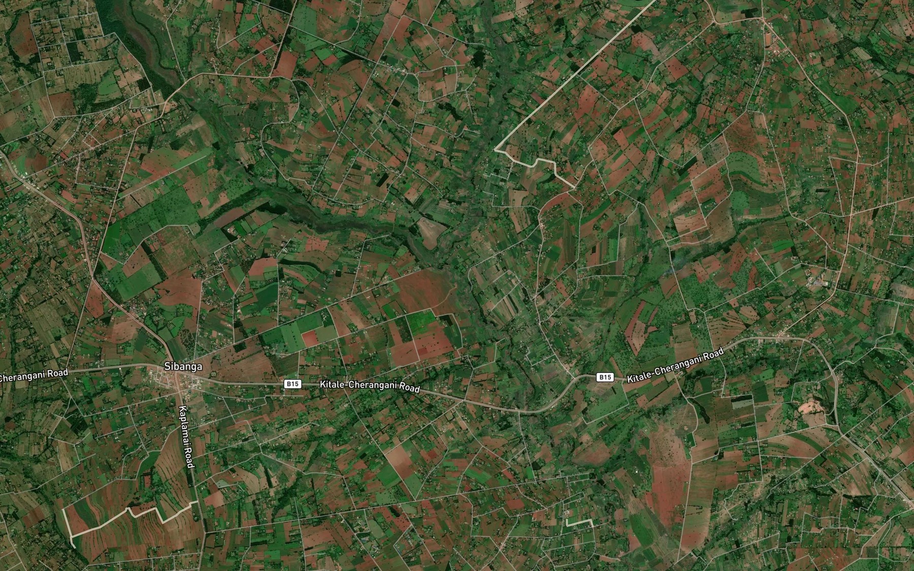 Satellite map of the Kipsain