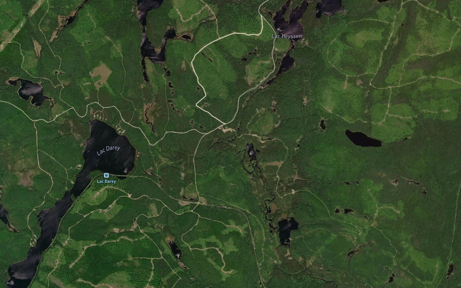 Satellite map of the Ruisseau du Calumet