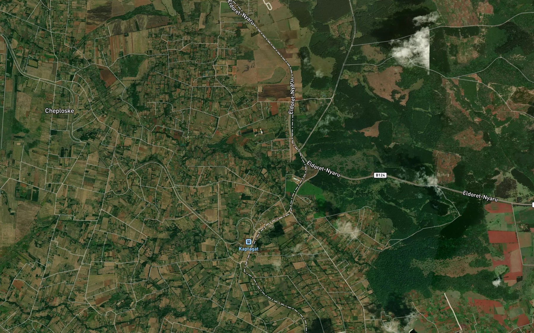 Satellite map of the Mindatila