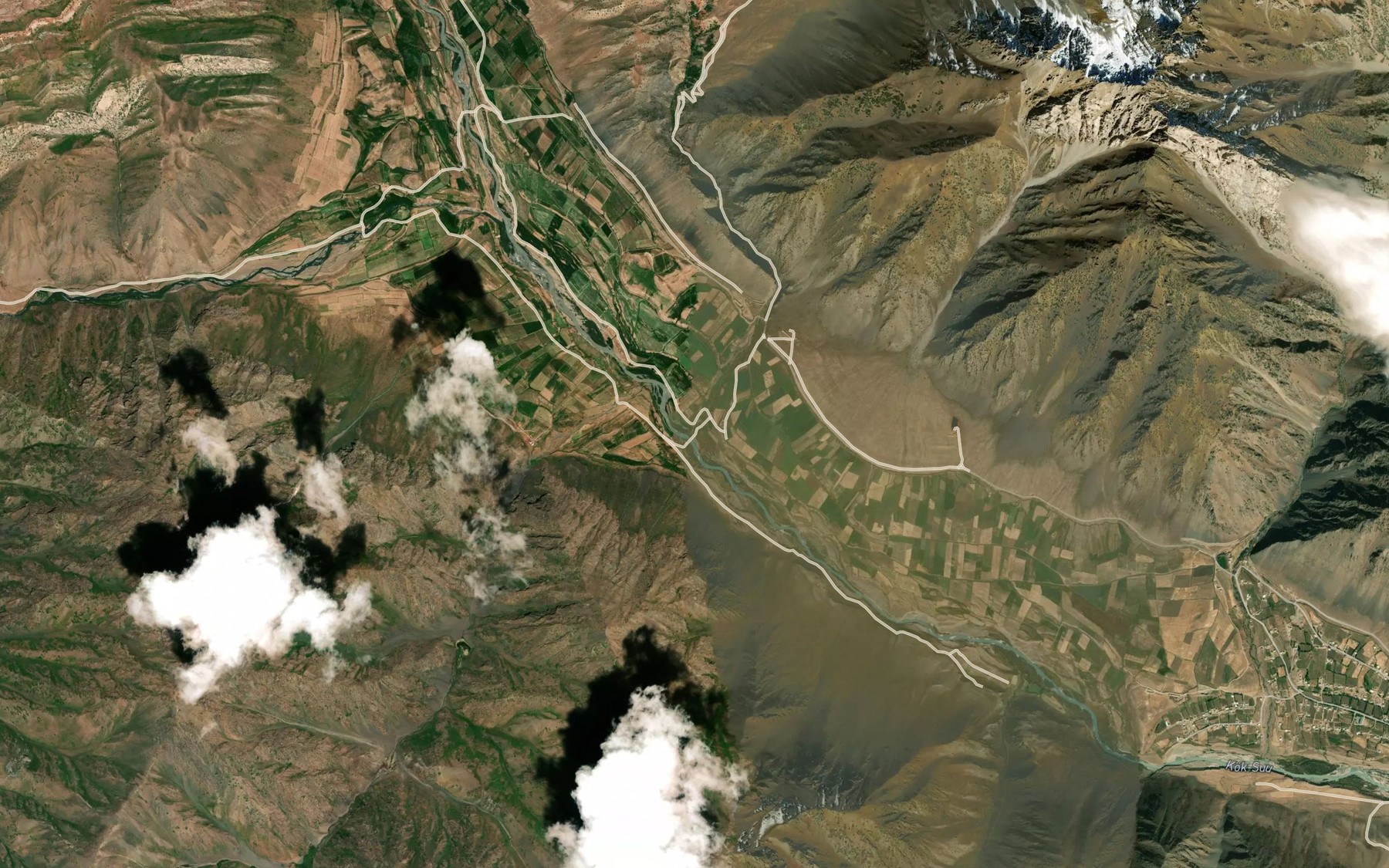 Satellite map of the Kyzyl-Ayryk
