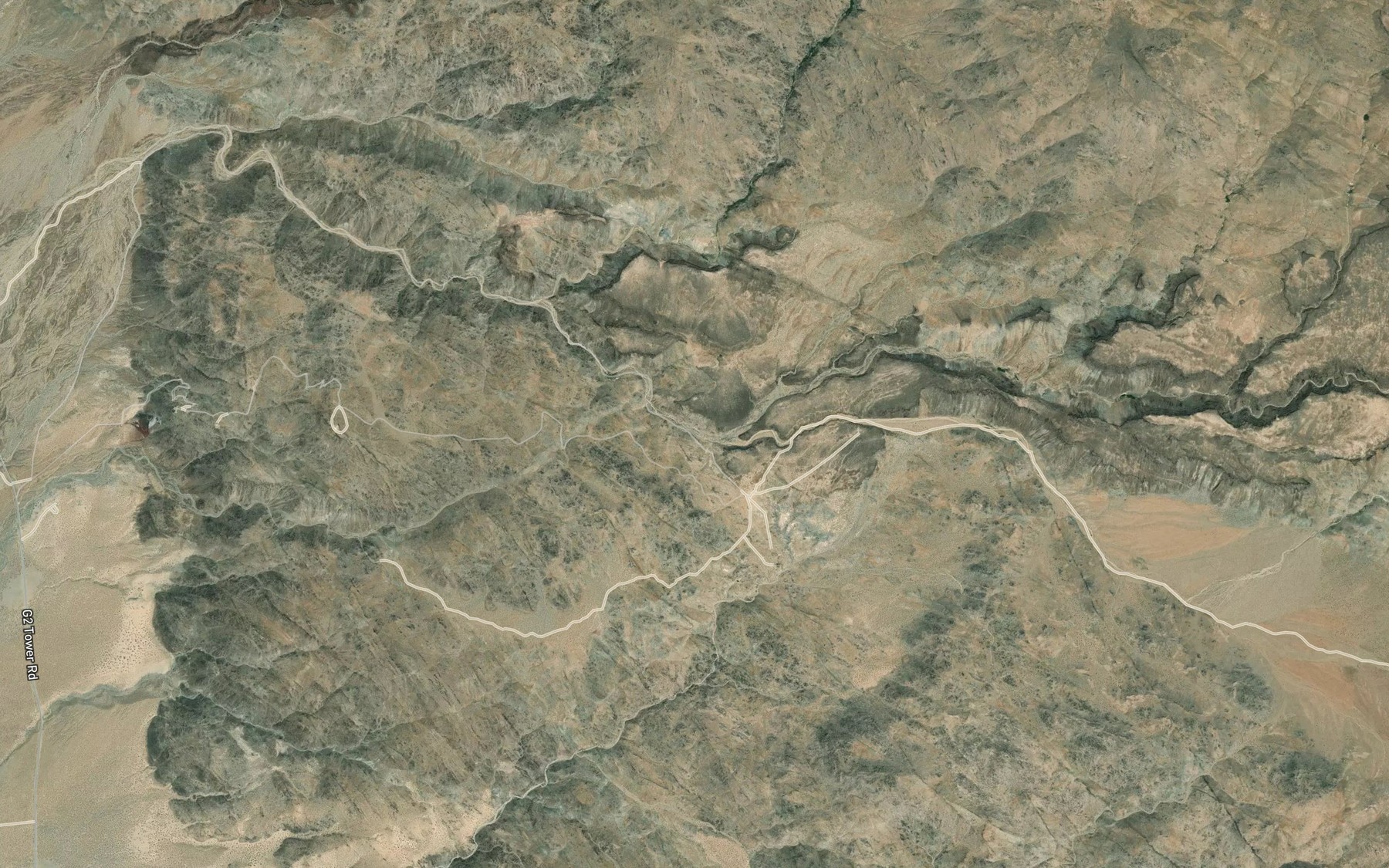 Satellite map of the Sweetwater Wash