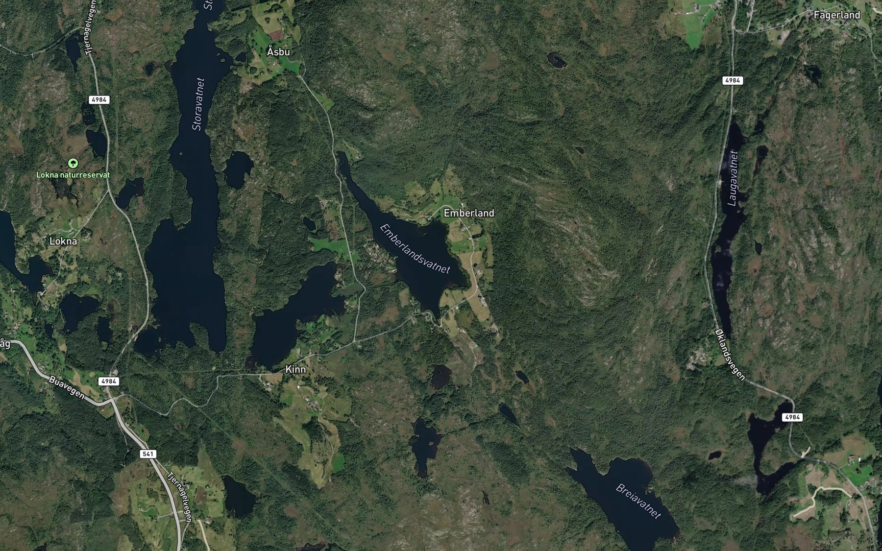 Satellite map of the Emberlandsvatnet