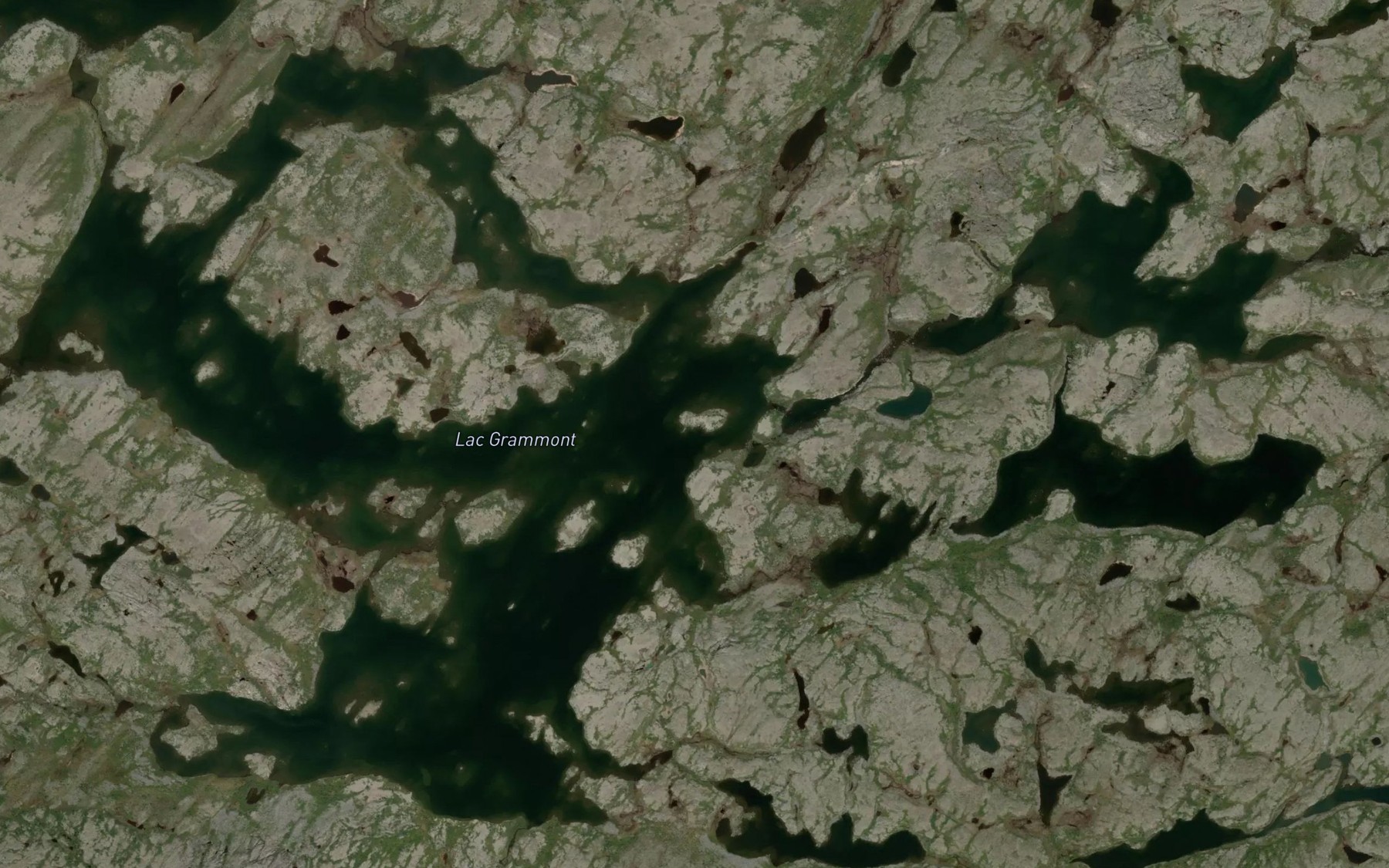 Satellite map of the Lac Grammont