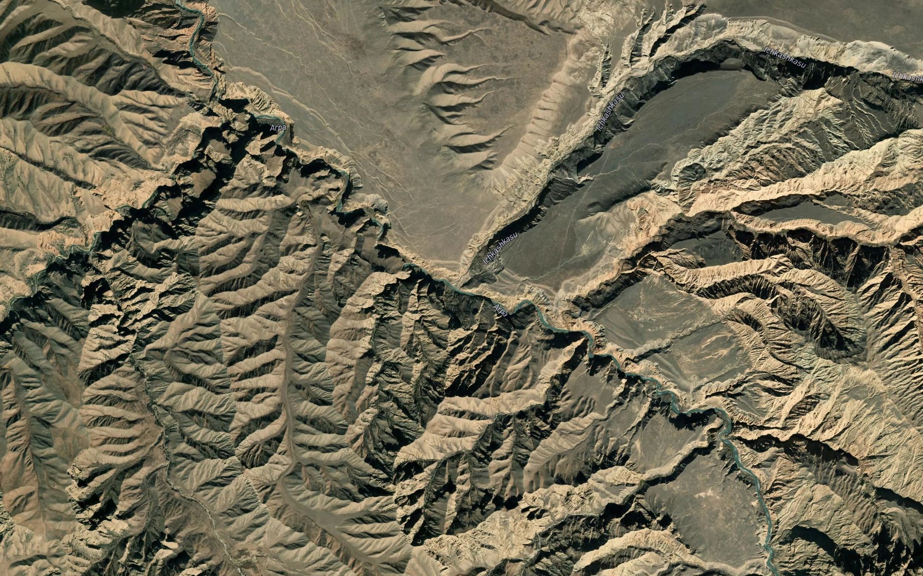 Satellite map of the Kashkasu