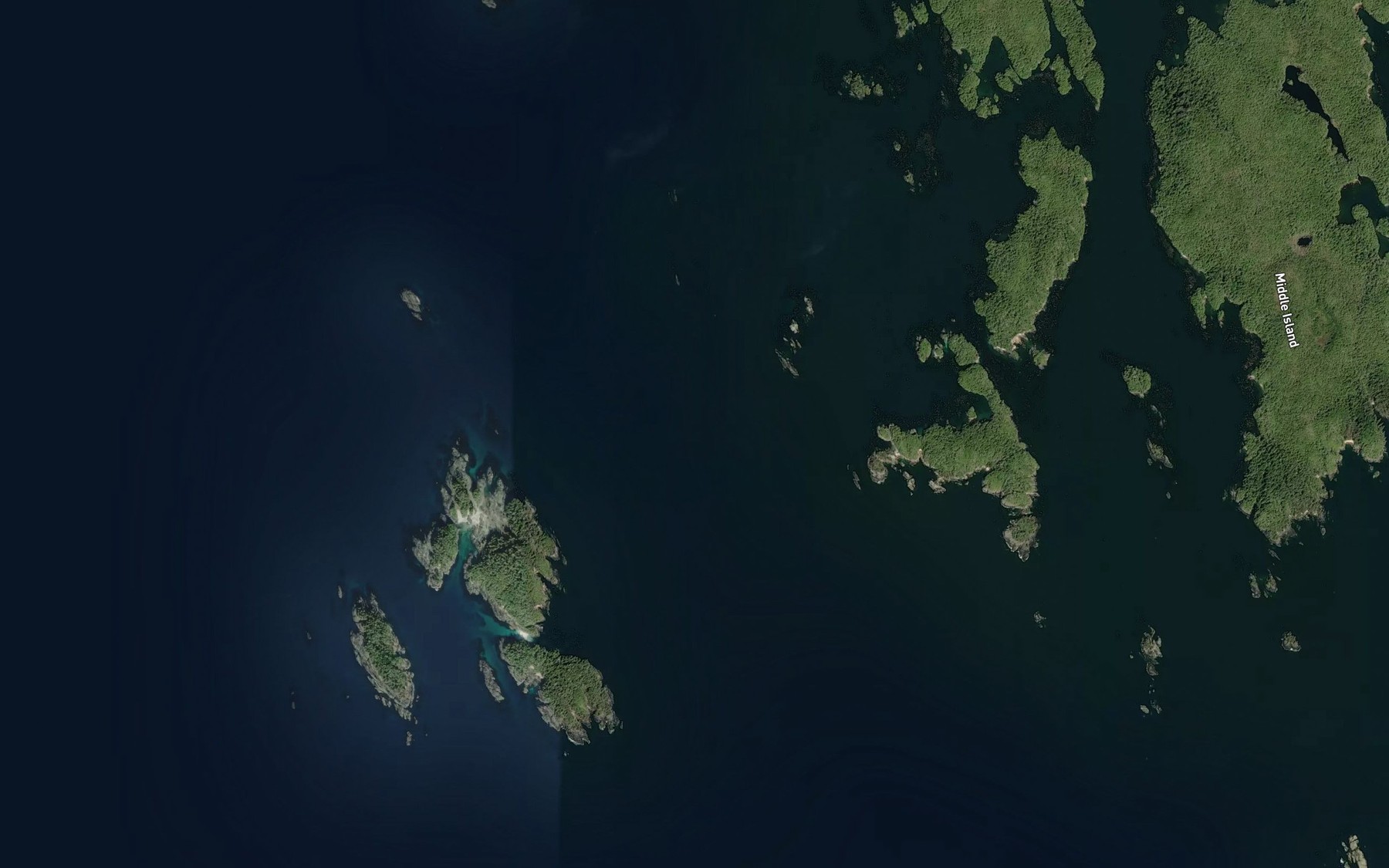 Satellite map of the Egg Passage