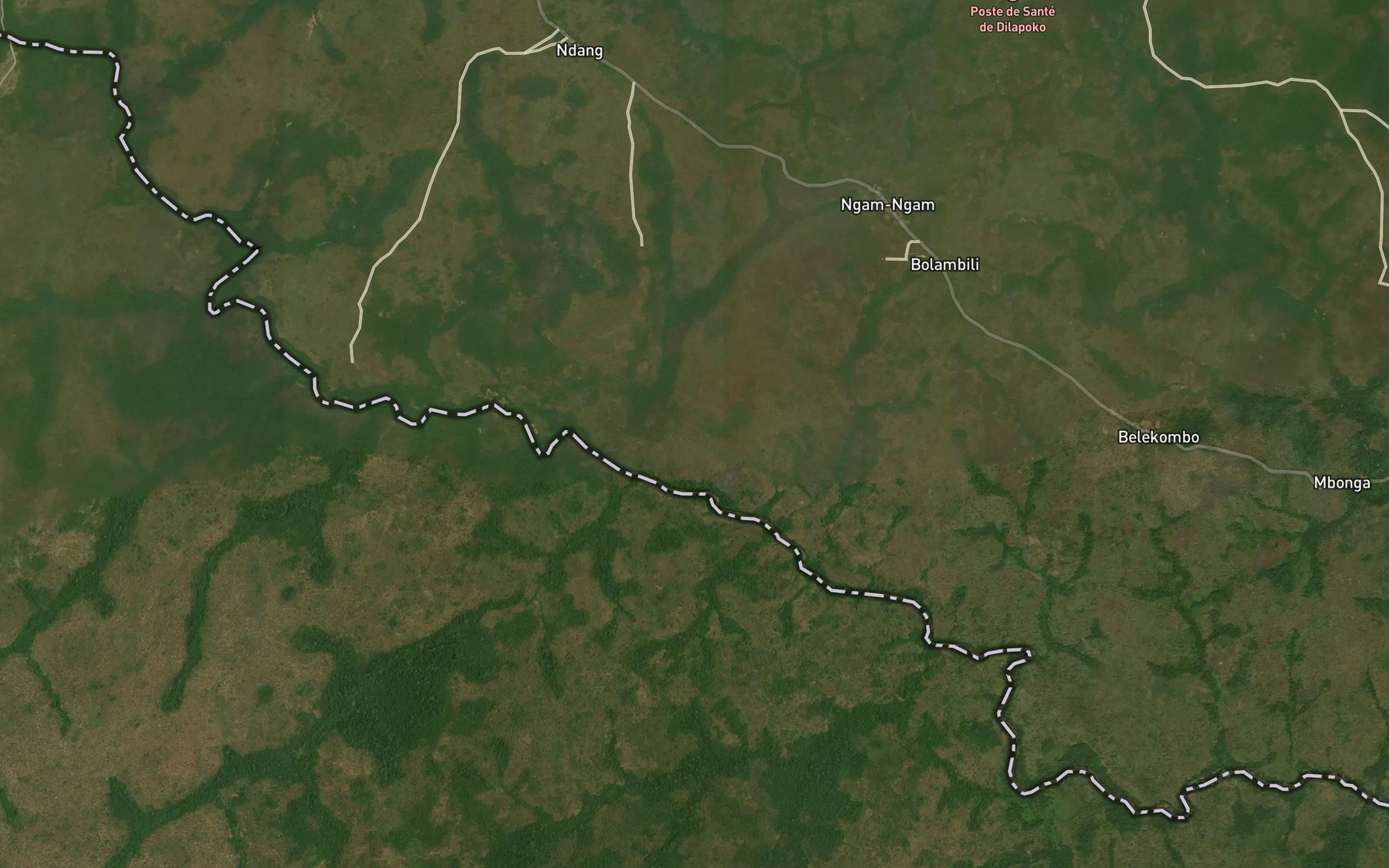 Satellite map of the Biyeto