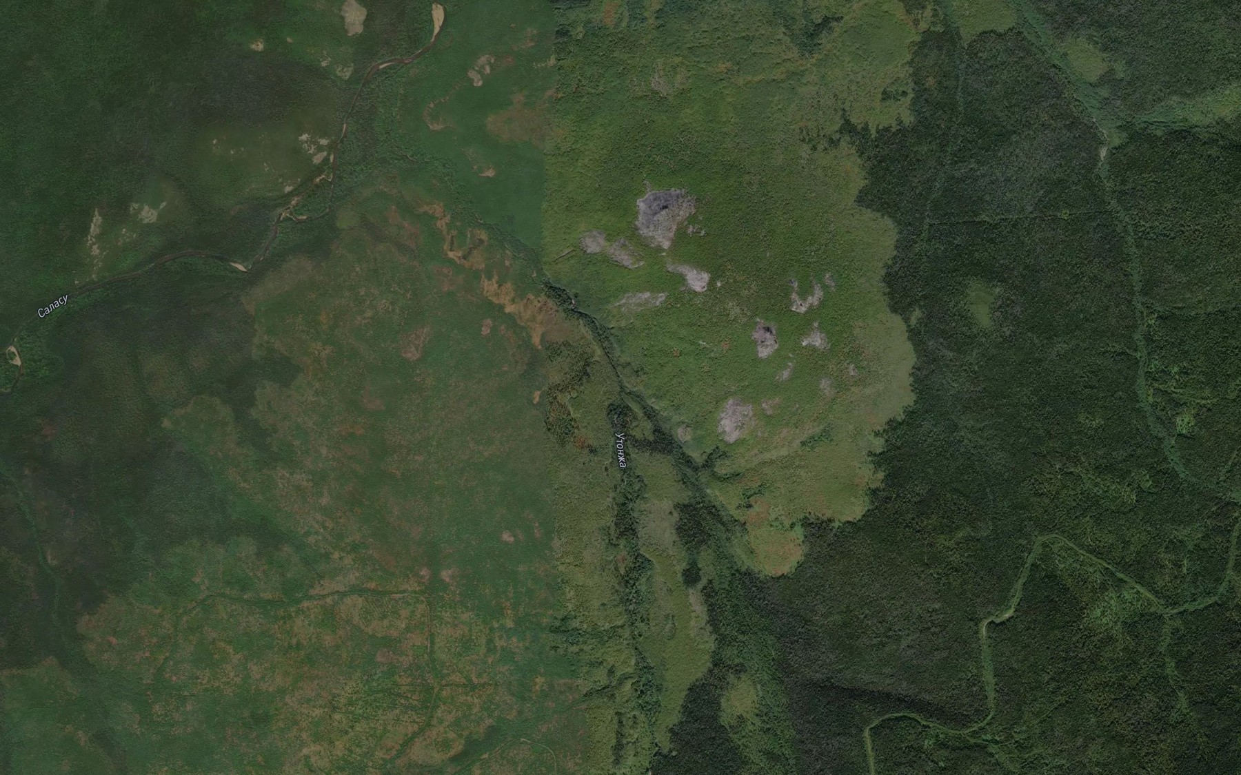 Satellite map of the Utonzha