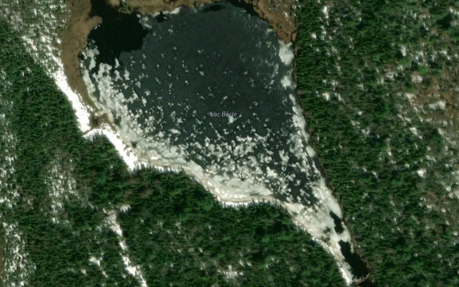 Satellite map of the Lac Bacle