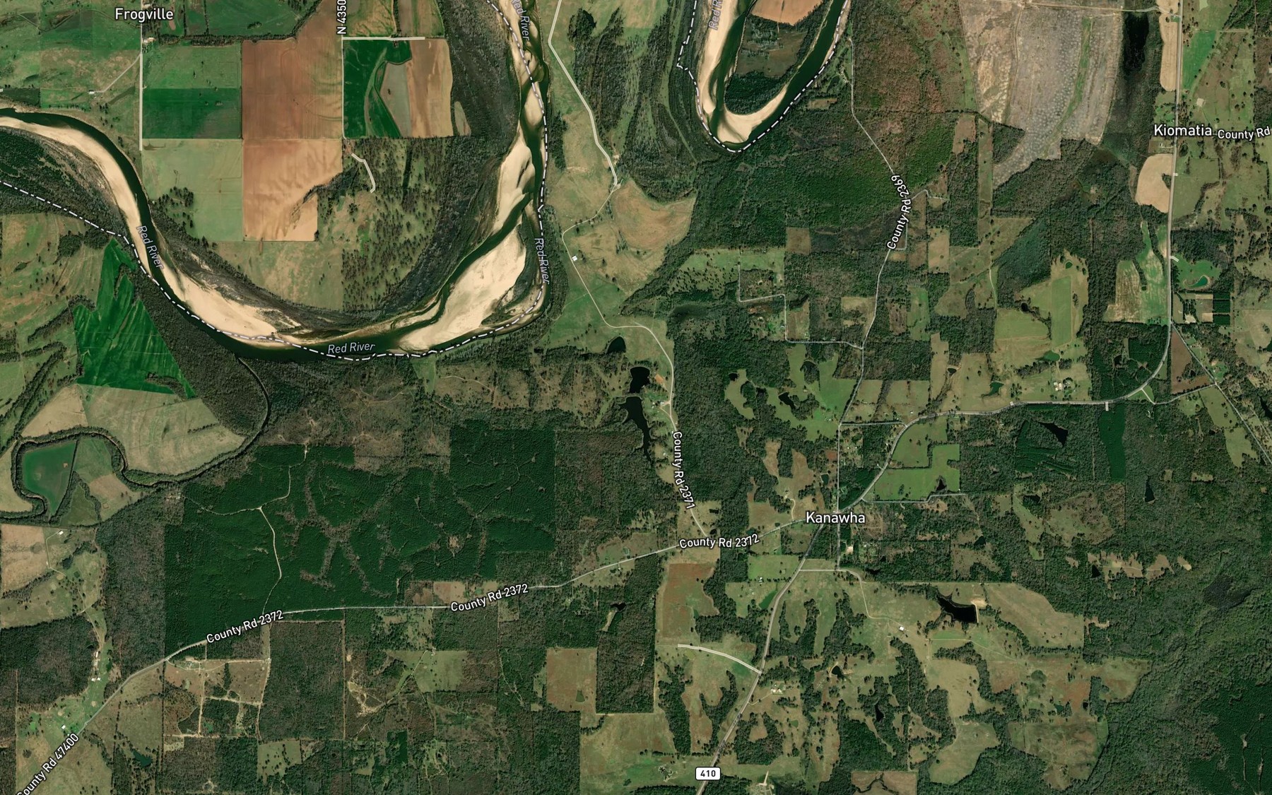 Satellite map of the Hall Lake
