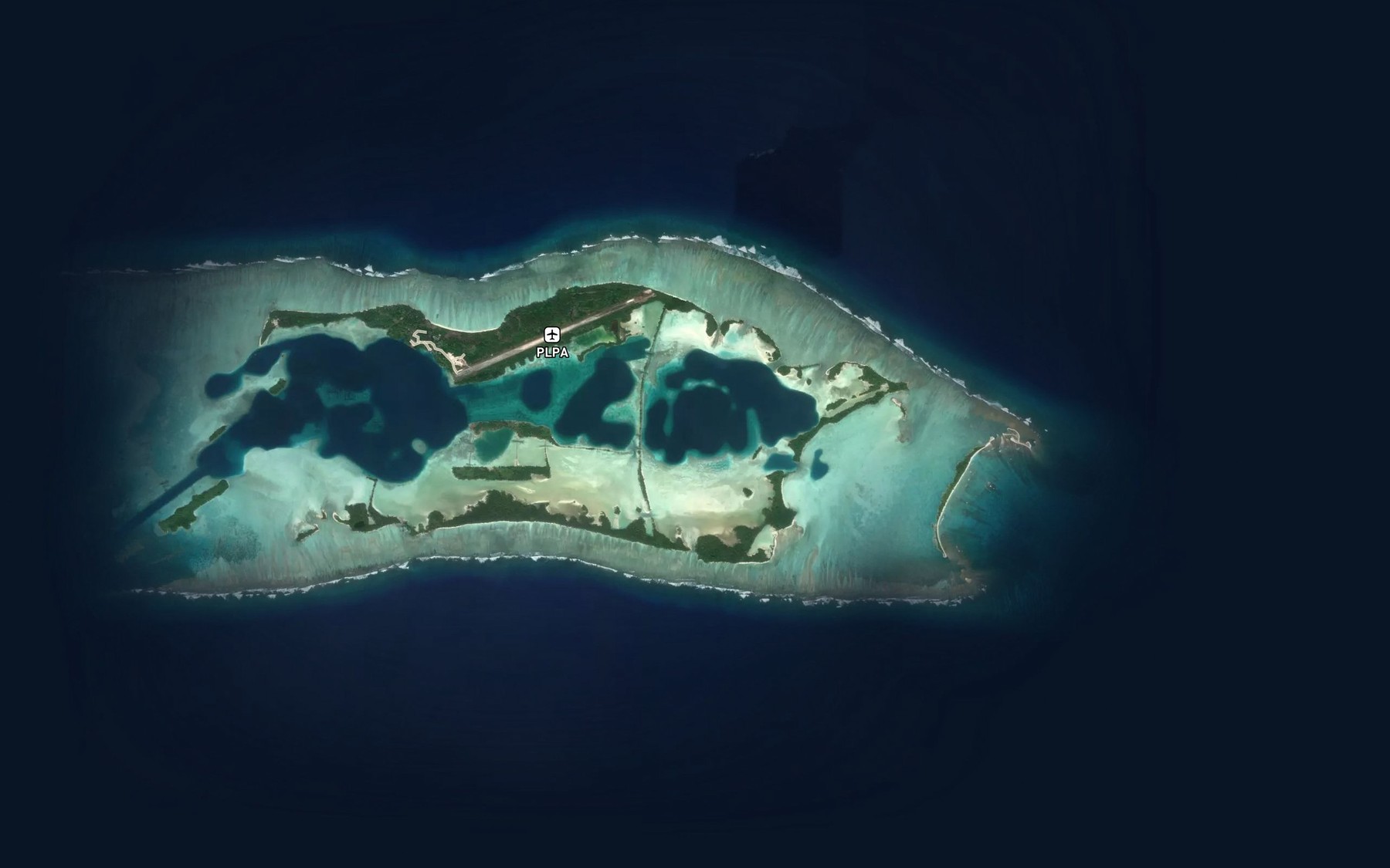Satellite map of the East Lagoon