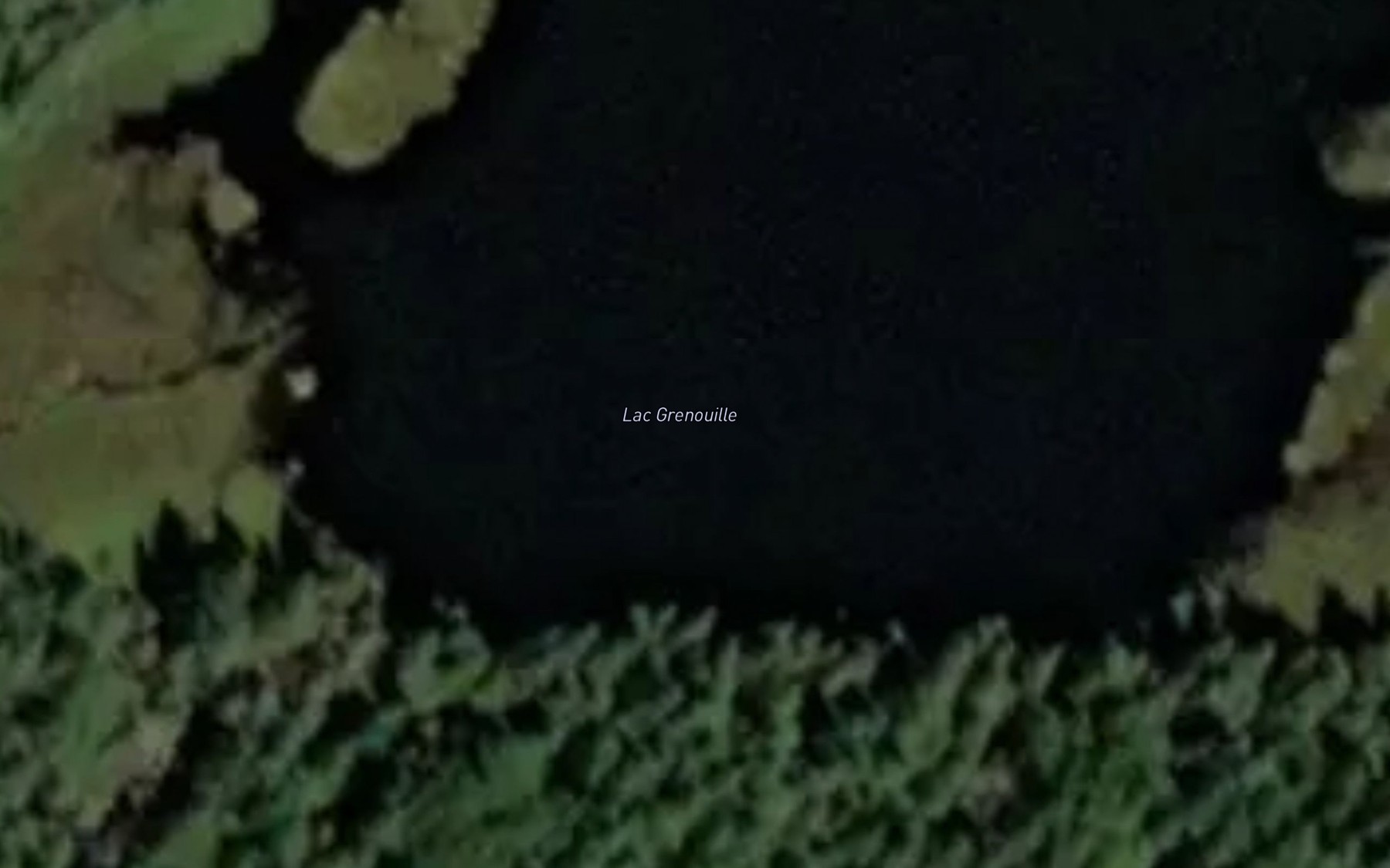 Satellite map of the Lac Grenouille
