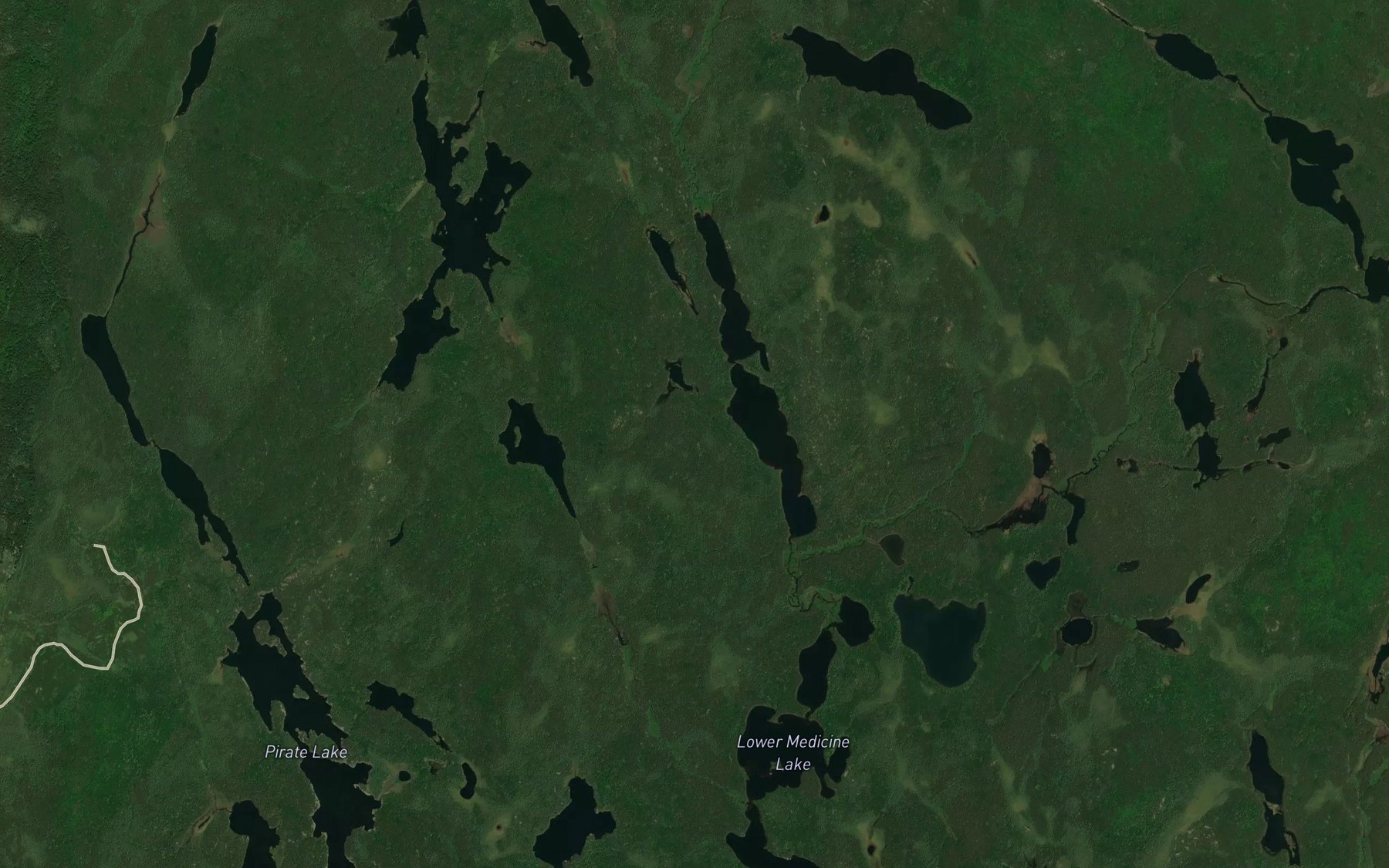 Satellite map of the Medicine Creek