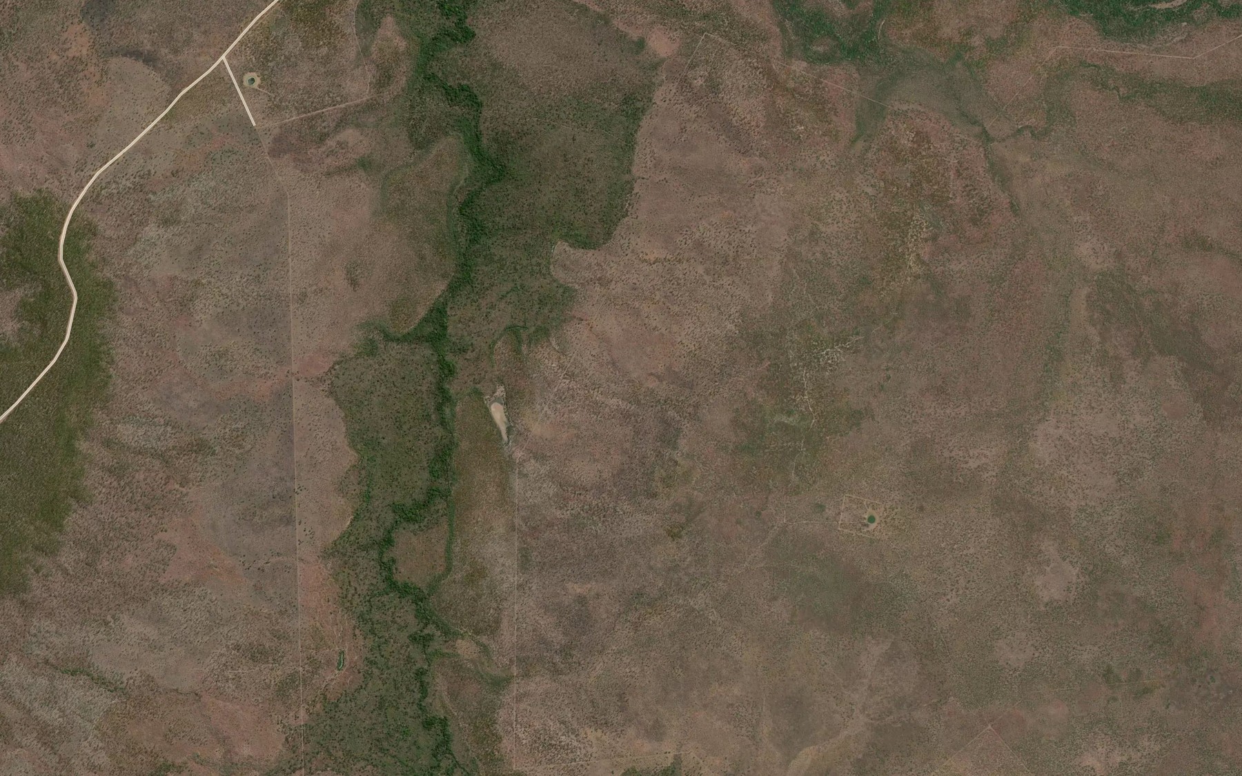 Satellite map of the Red Plain Lagoon