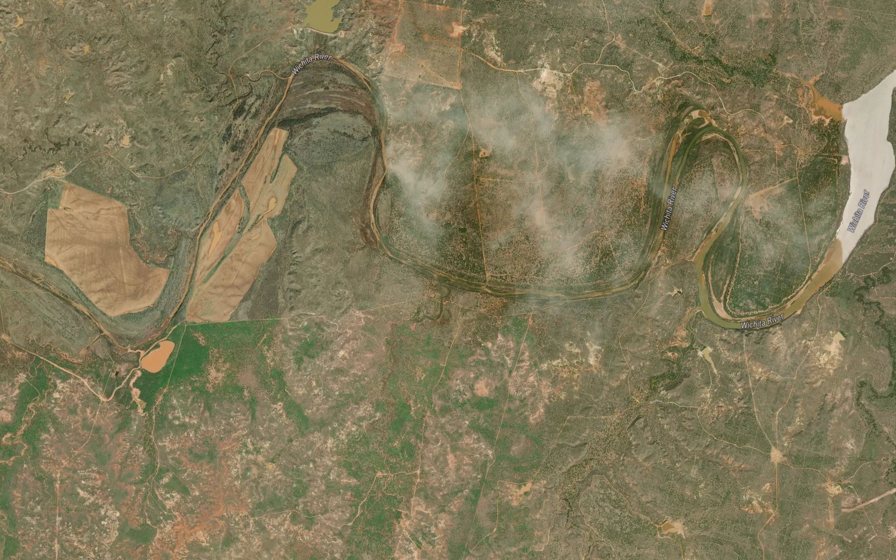 Satellite map of the Timber Creek
