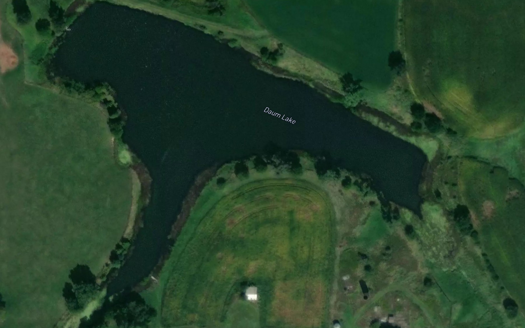 Satellite map of the Daum Lake