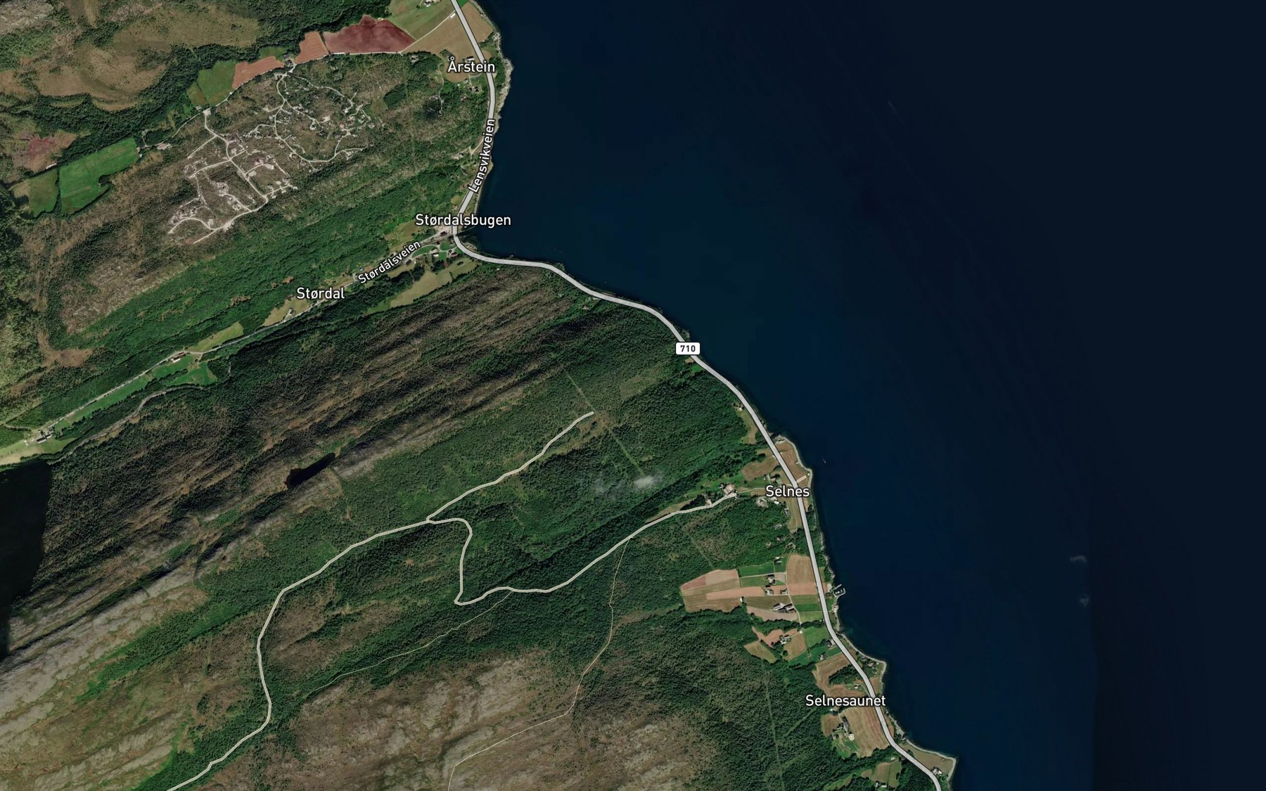 Satellite map of the Buvikbekken