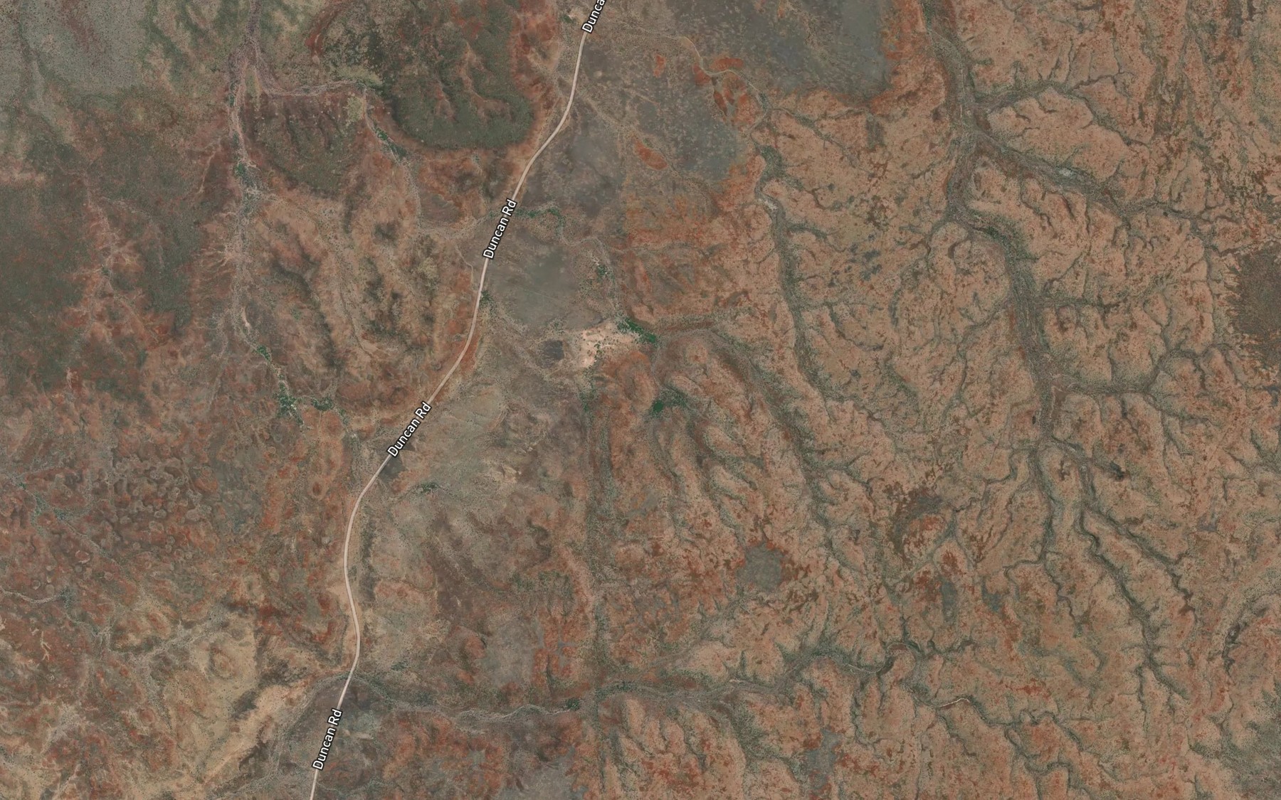 Satellite map of the Wild Dog Spring