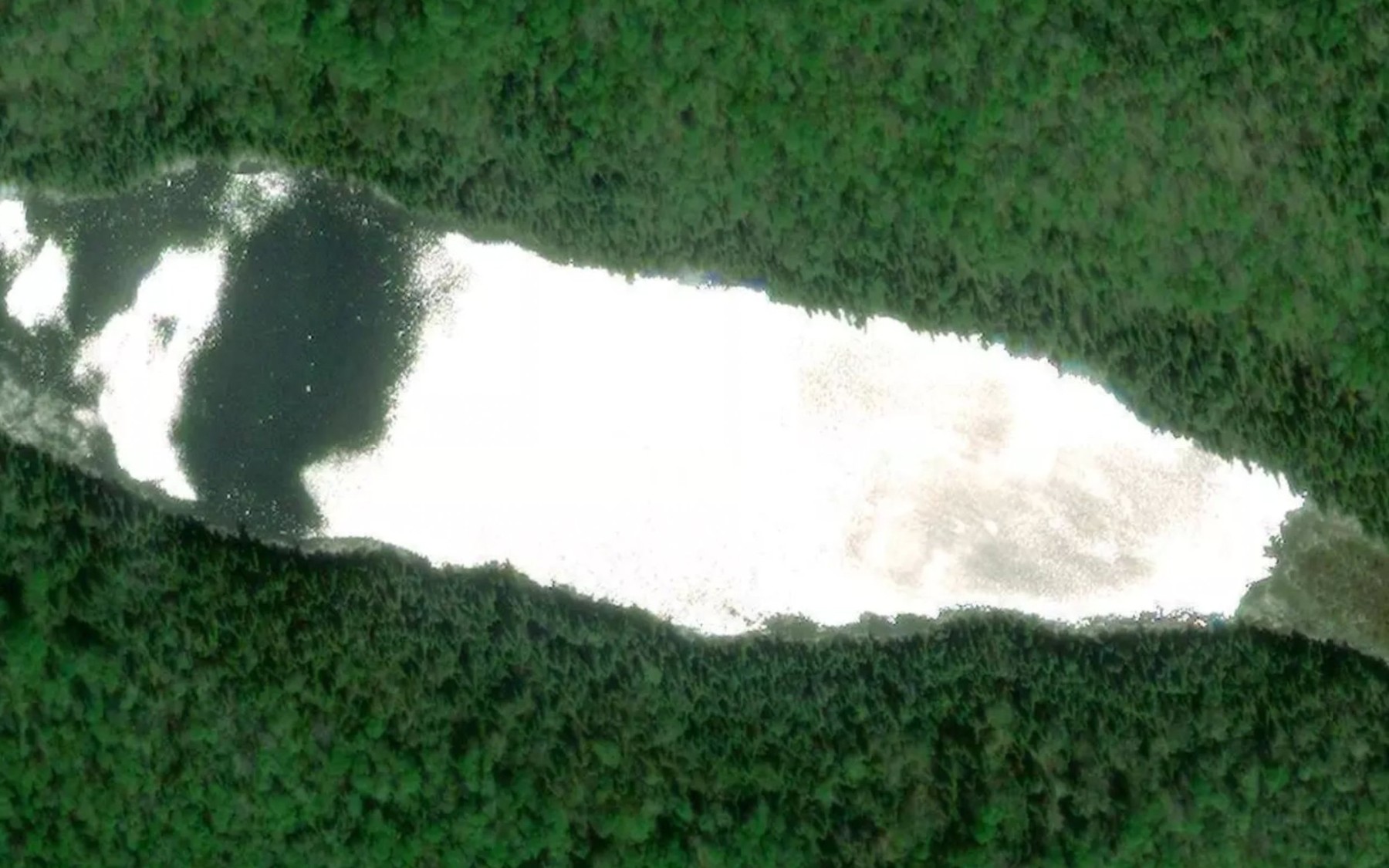 Satellite map of the Lac Aubel