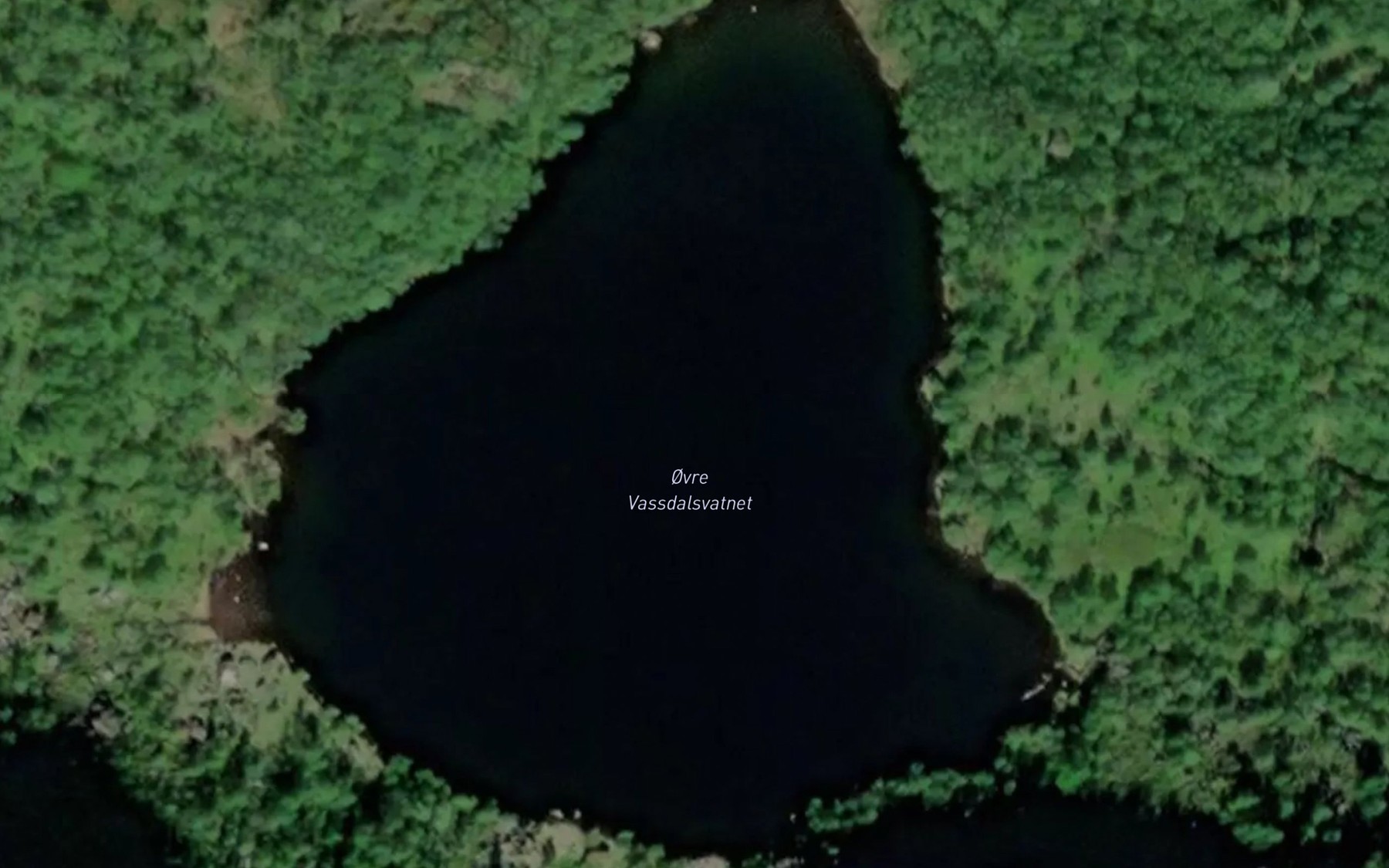 Satellite map of the Ovre Vassdalsvatnet