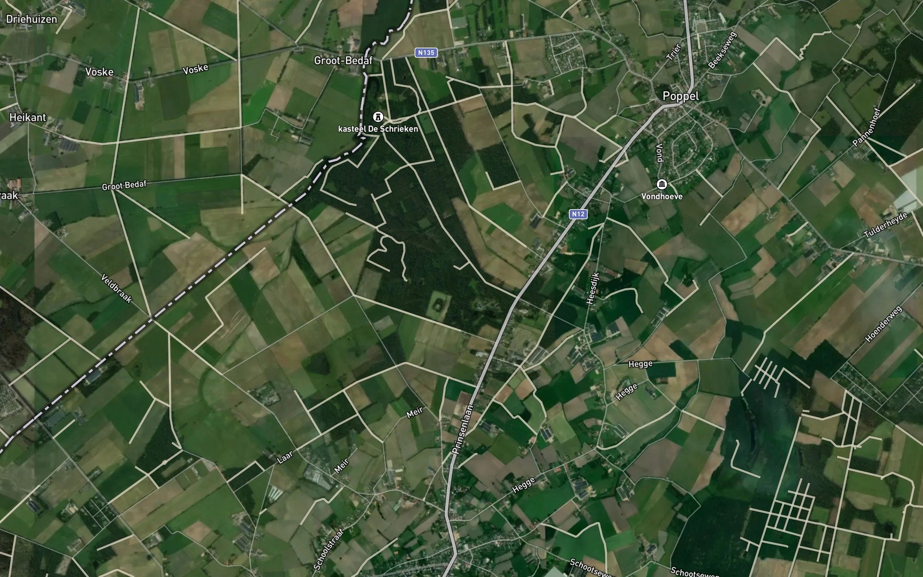 Satellite map of the Vennekensloop