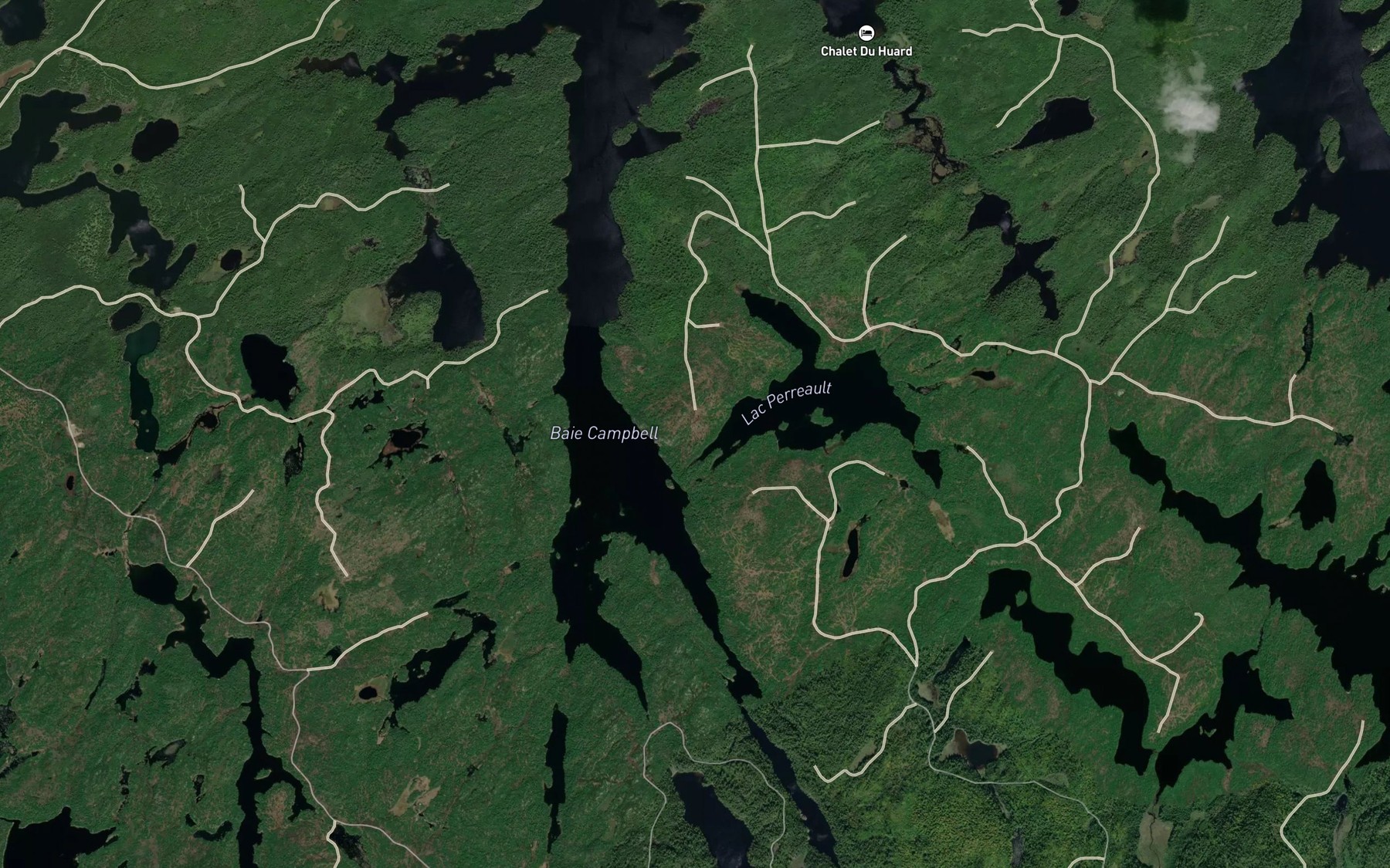Satellite map of the Baie Campbell