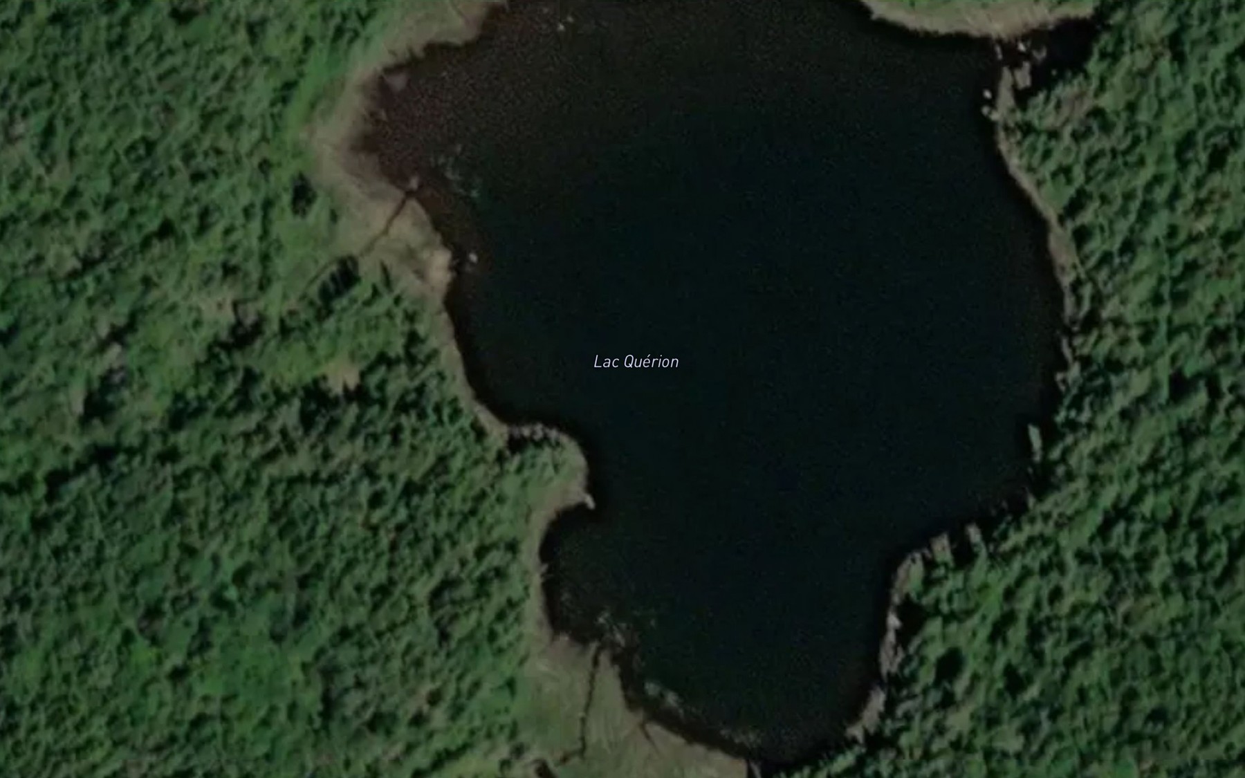 Satellite map of the Lac Querion