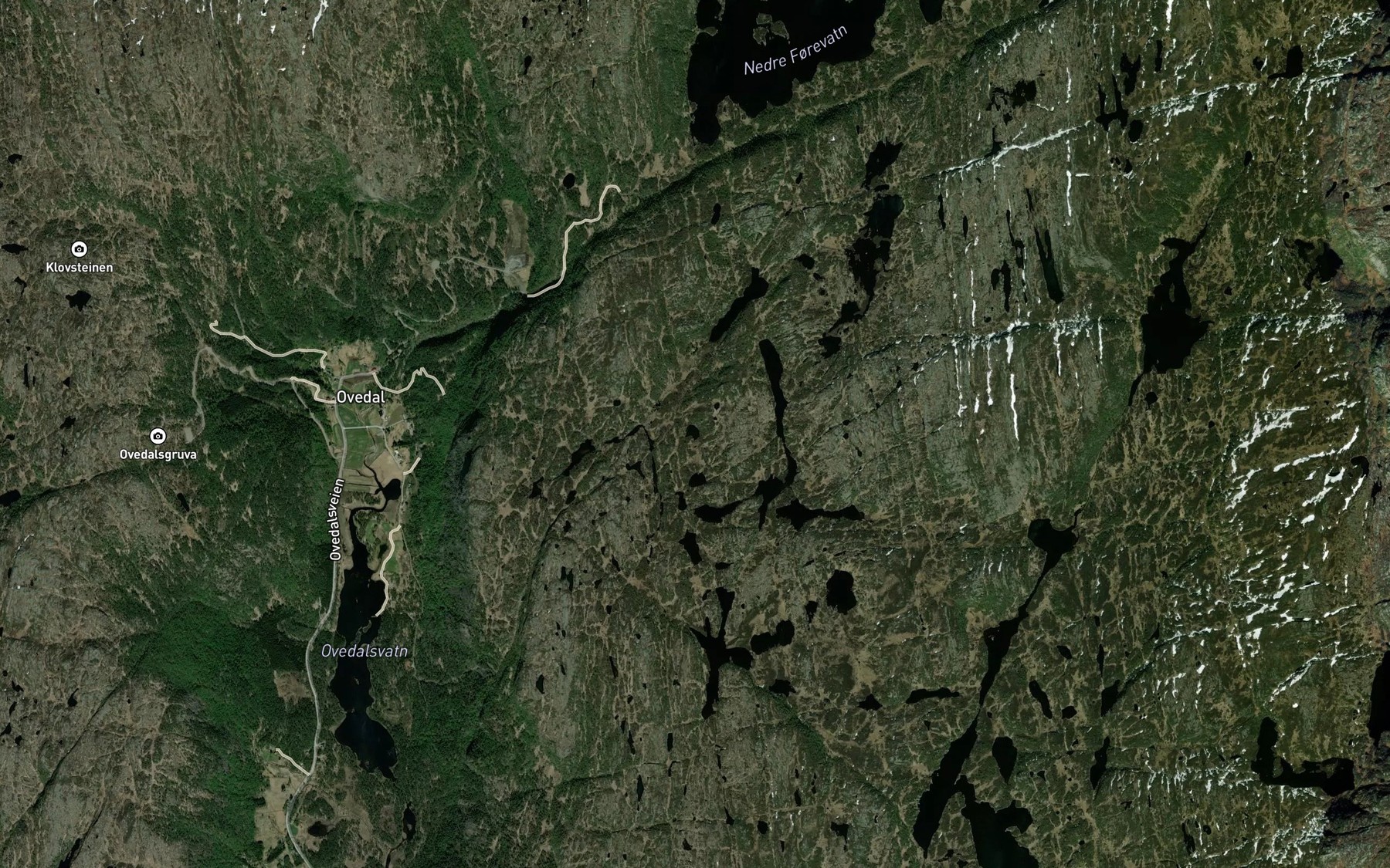 Satellite map of the Moldtjodn