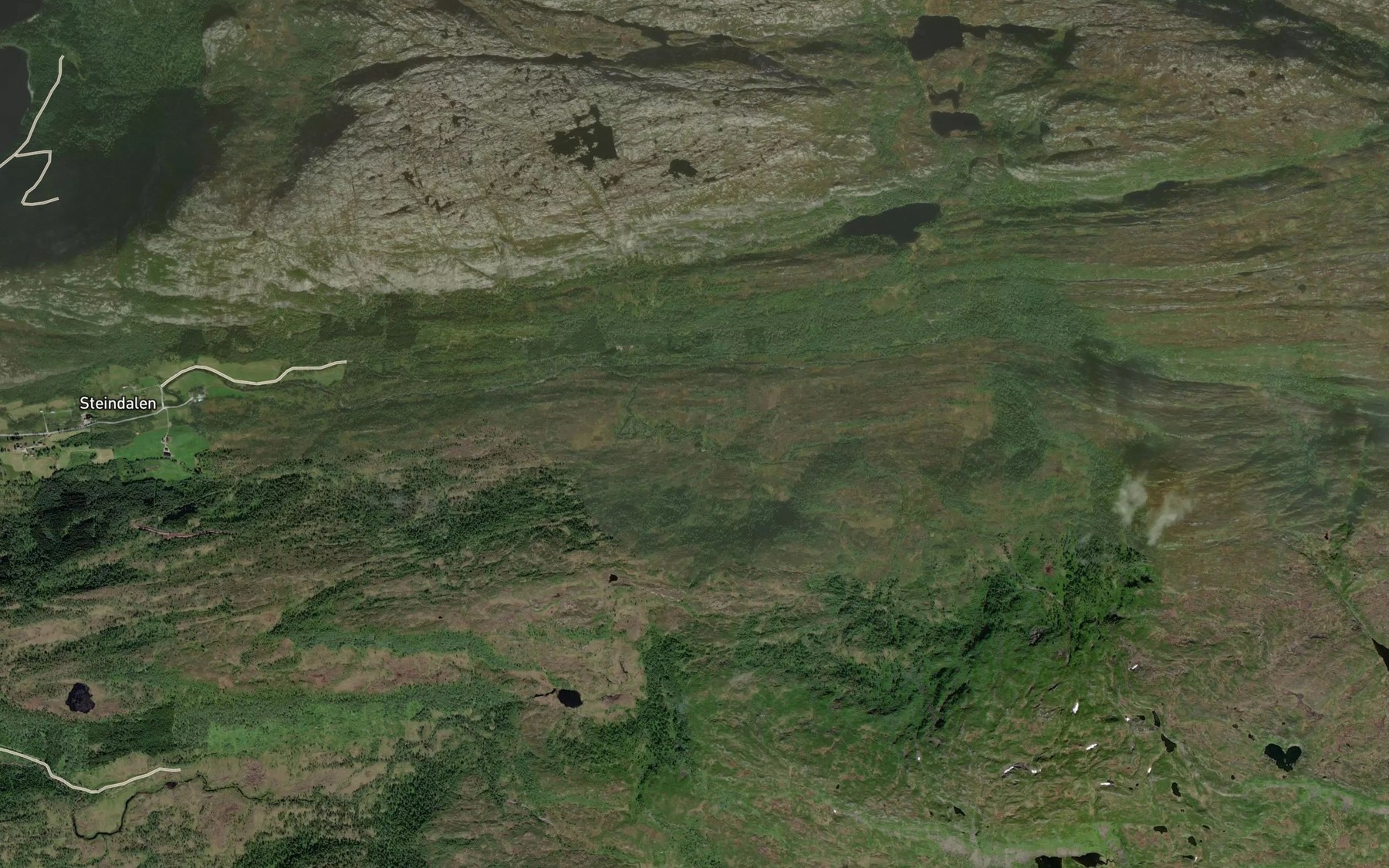 Satellite map of the Oyraelva
