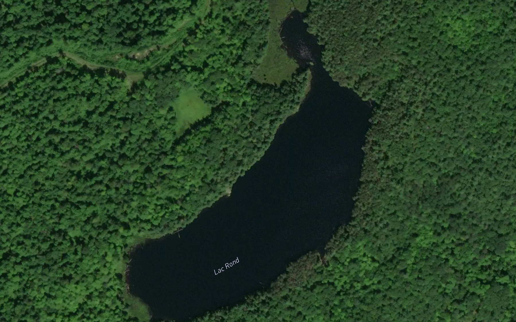 Satellite map of the Lac Rond