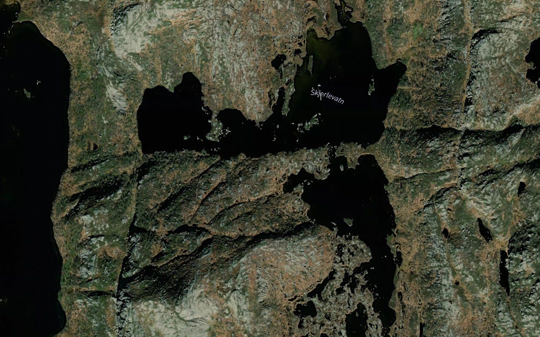 Satellite map of the Skjerlevatnet