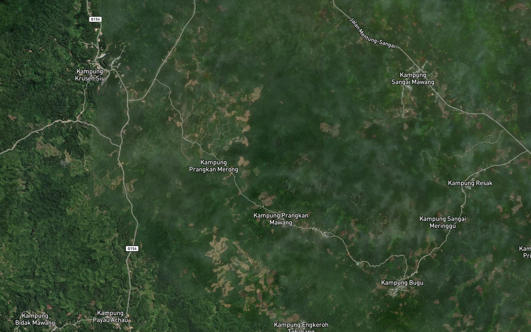 Satellite map of the Sungai Engkaru