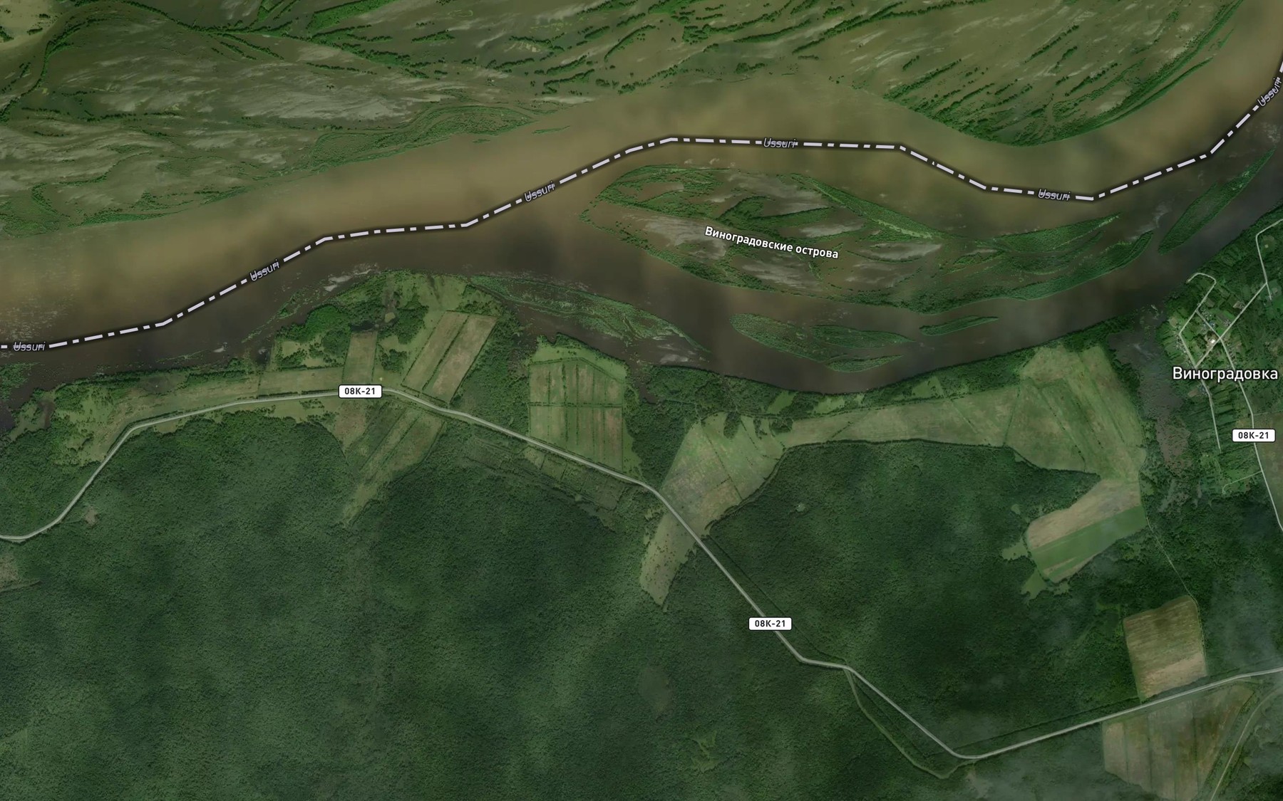Satellite map of the Vtoroy