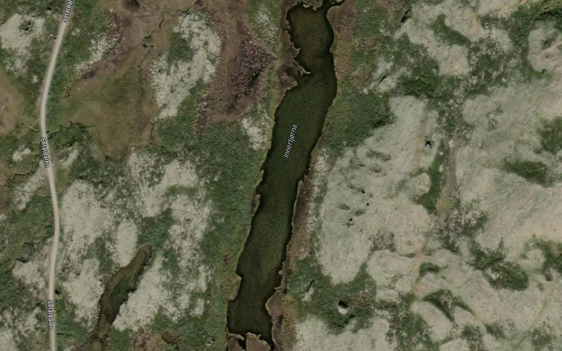 Satellite map of the Inntertjorna