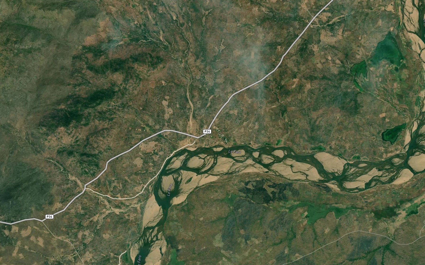 Satellite map of the Mayo Dintere