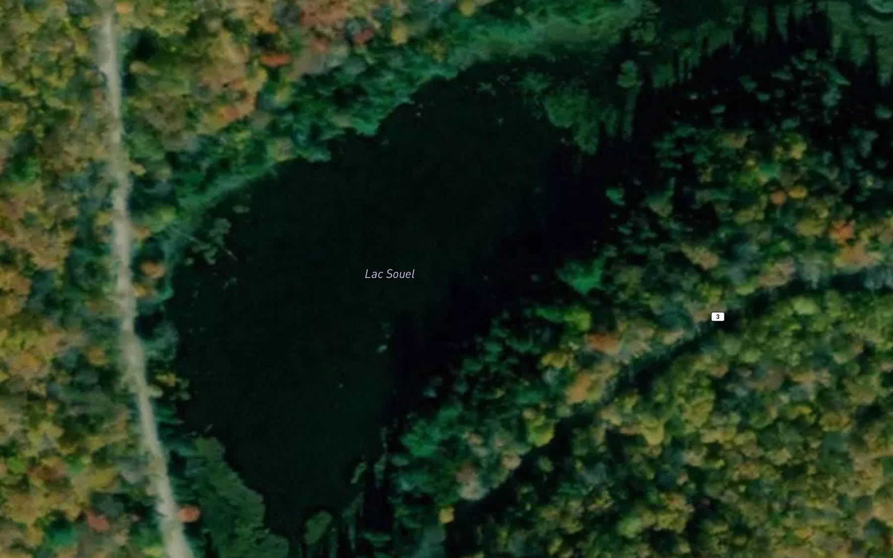 Satellite map of the Lac Souel