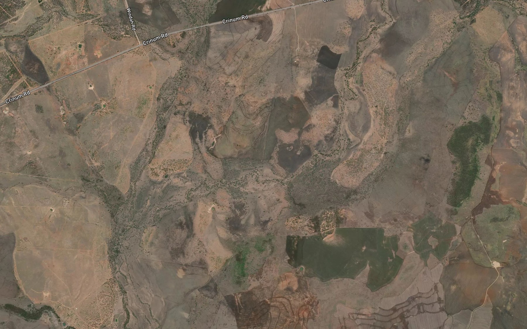 Satellite map of the Tipperary Creek