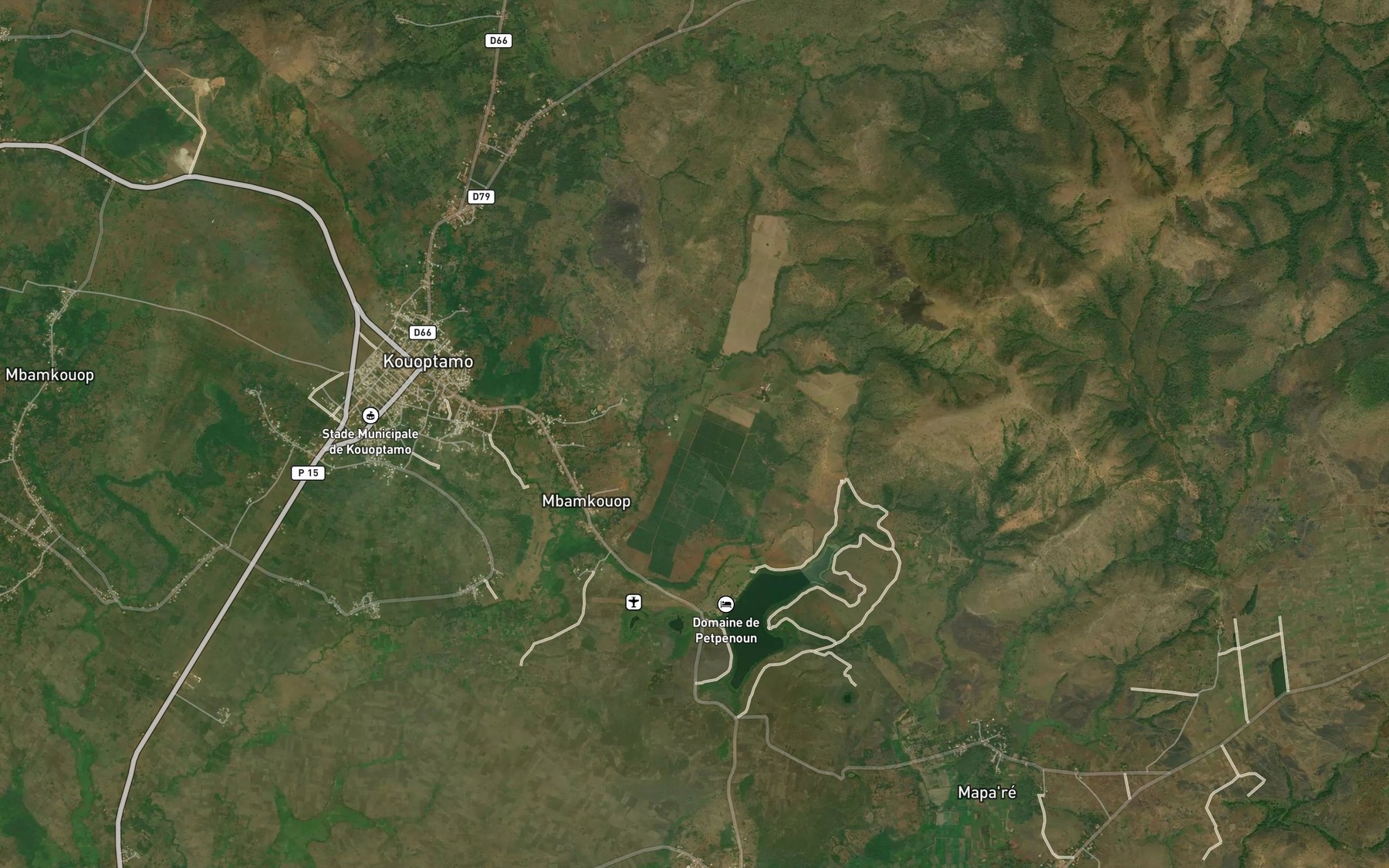 Satellite map of the Fou