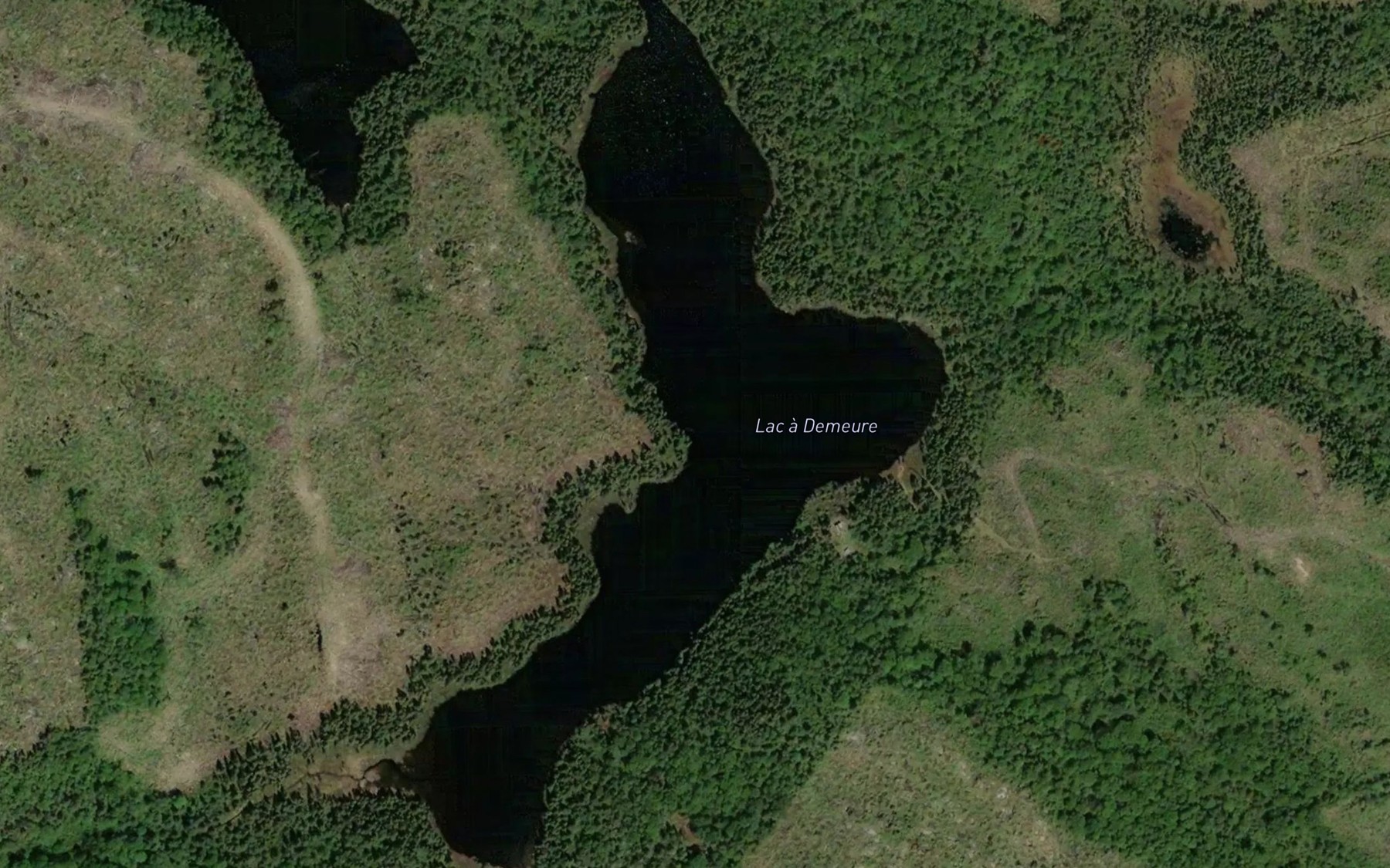 Satellite map of the Lac a Demeure