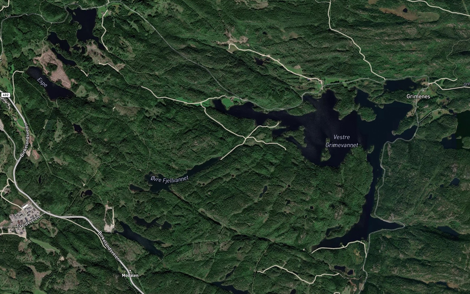 Satellite map of the Fiskebekk