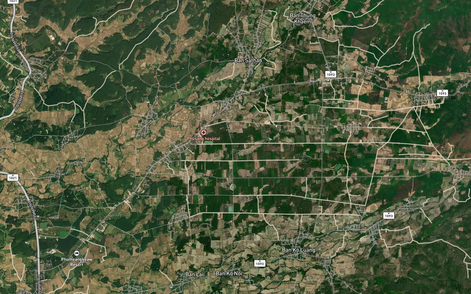 Satellite map of the Sa Kao