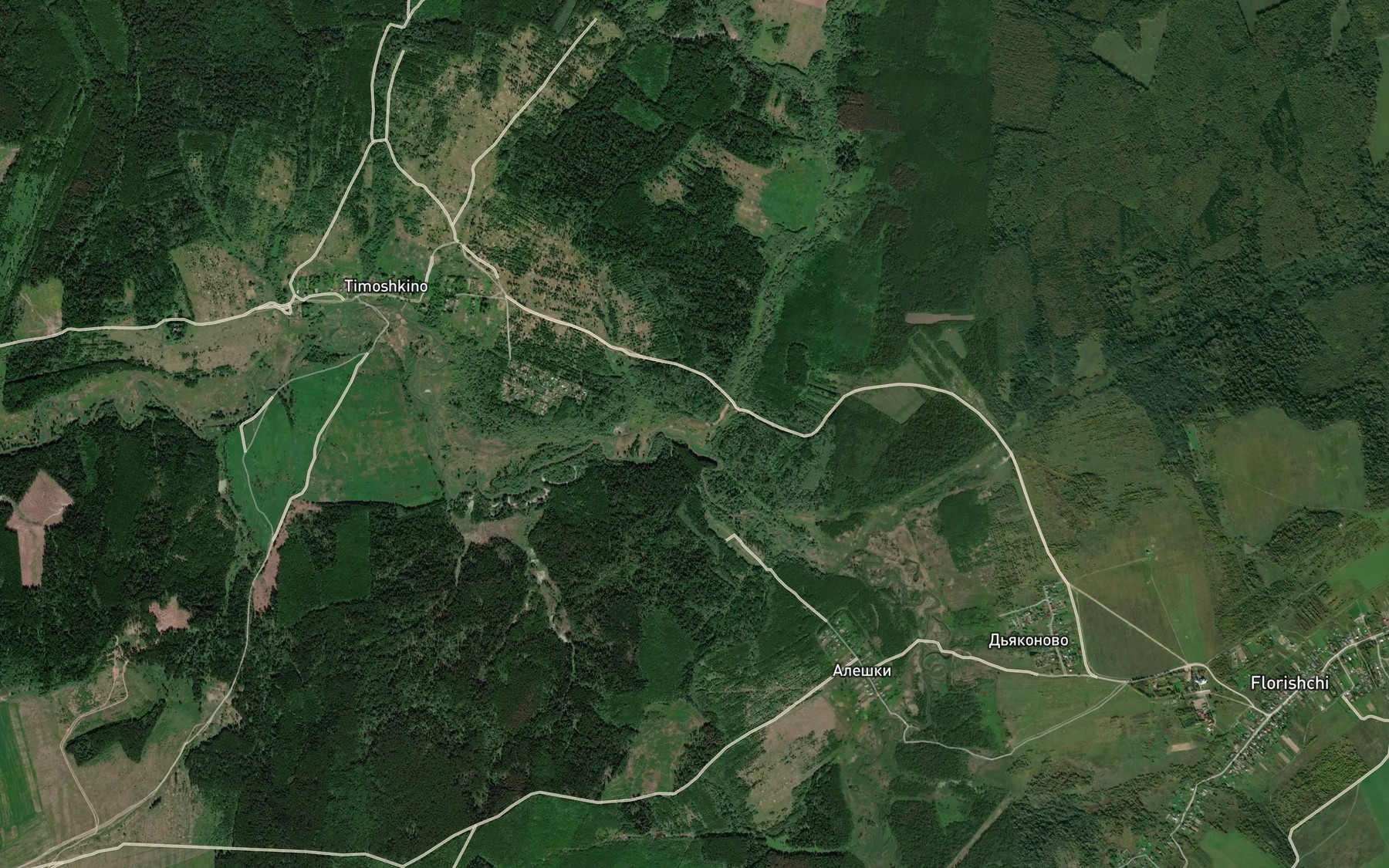 Satellite map of the Urbushka