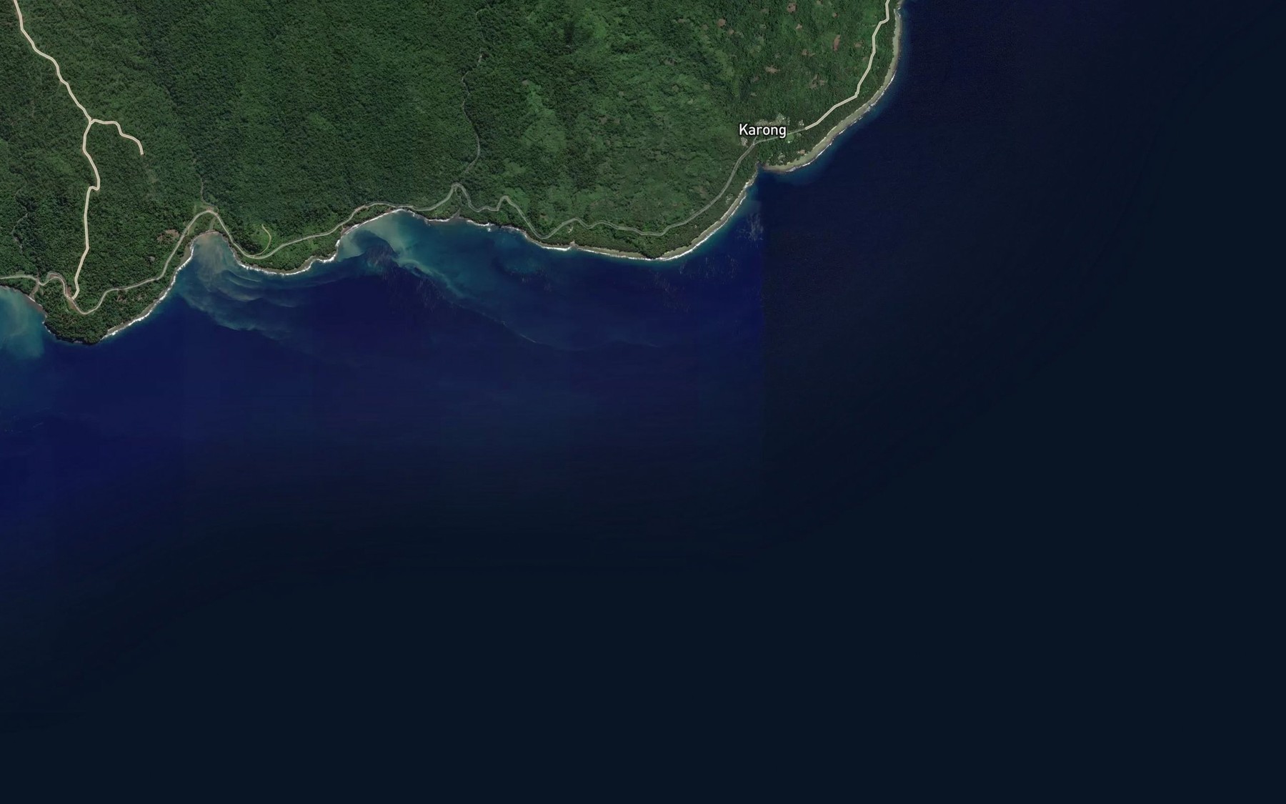 Satellite map of the Manimet River