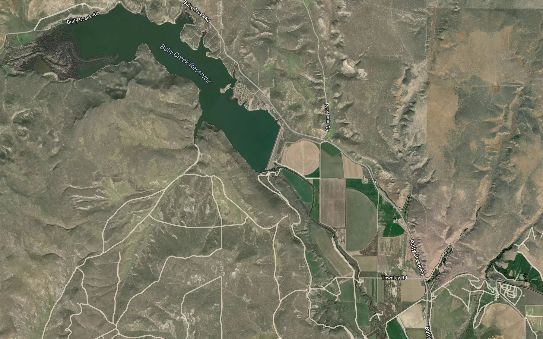 Satellite map of the Hendrix Siphon