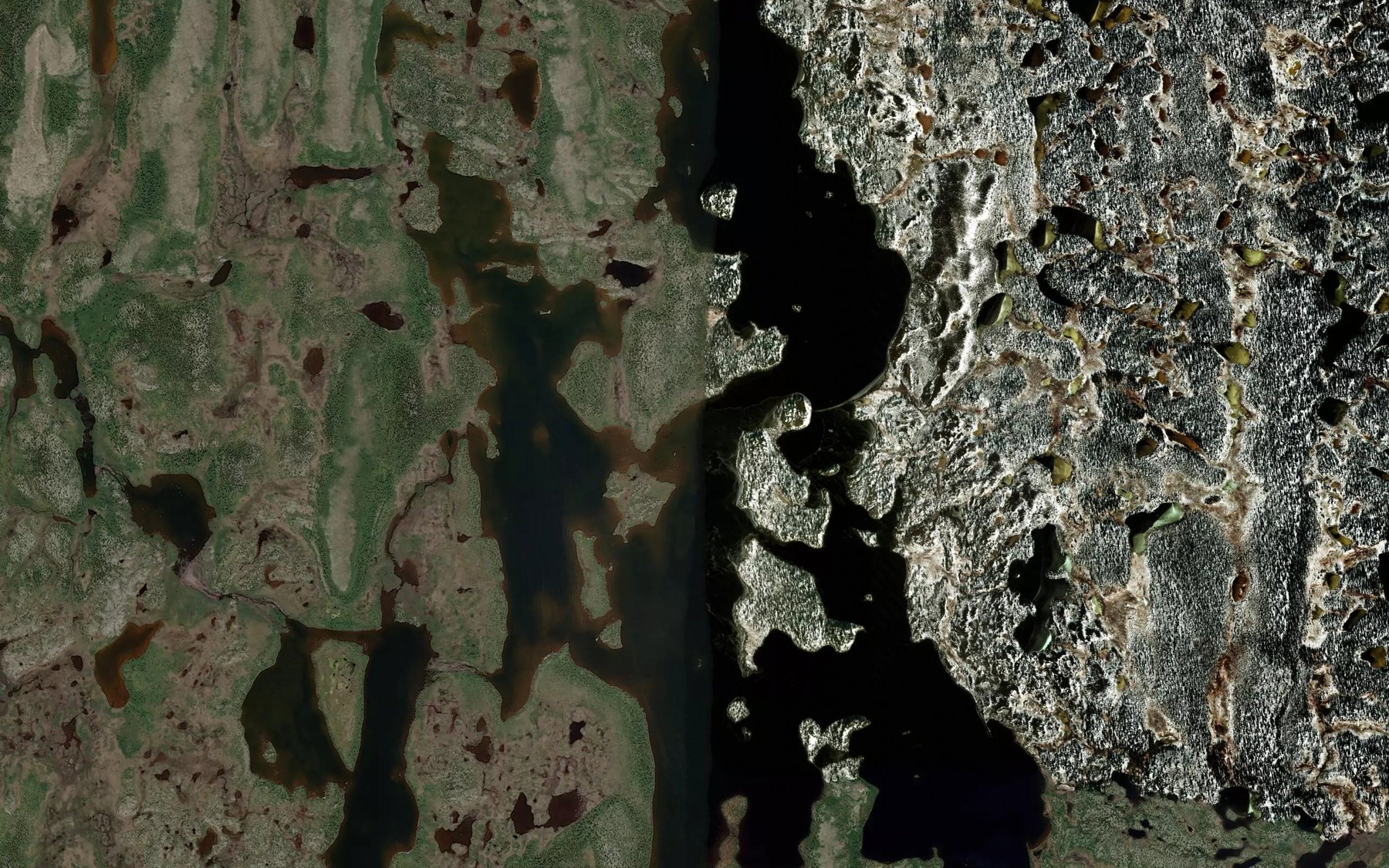 Satellite map of the Lac Qikirtatuuq
