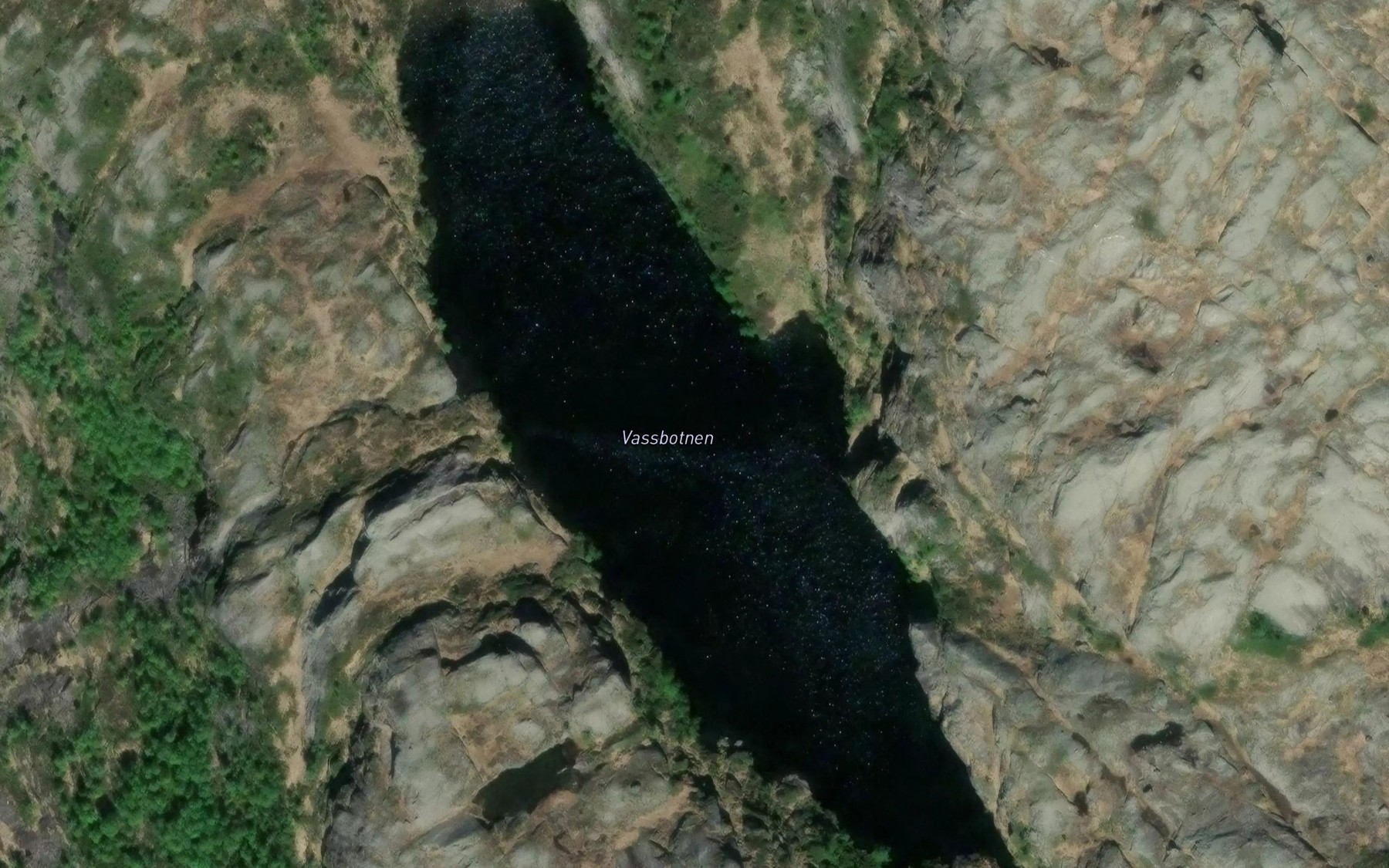 Satellite map of the Vassbotnen