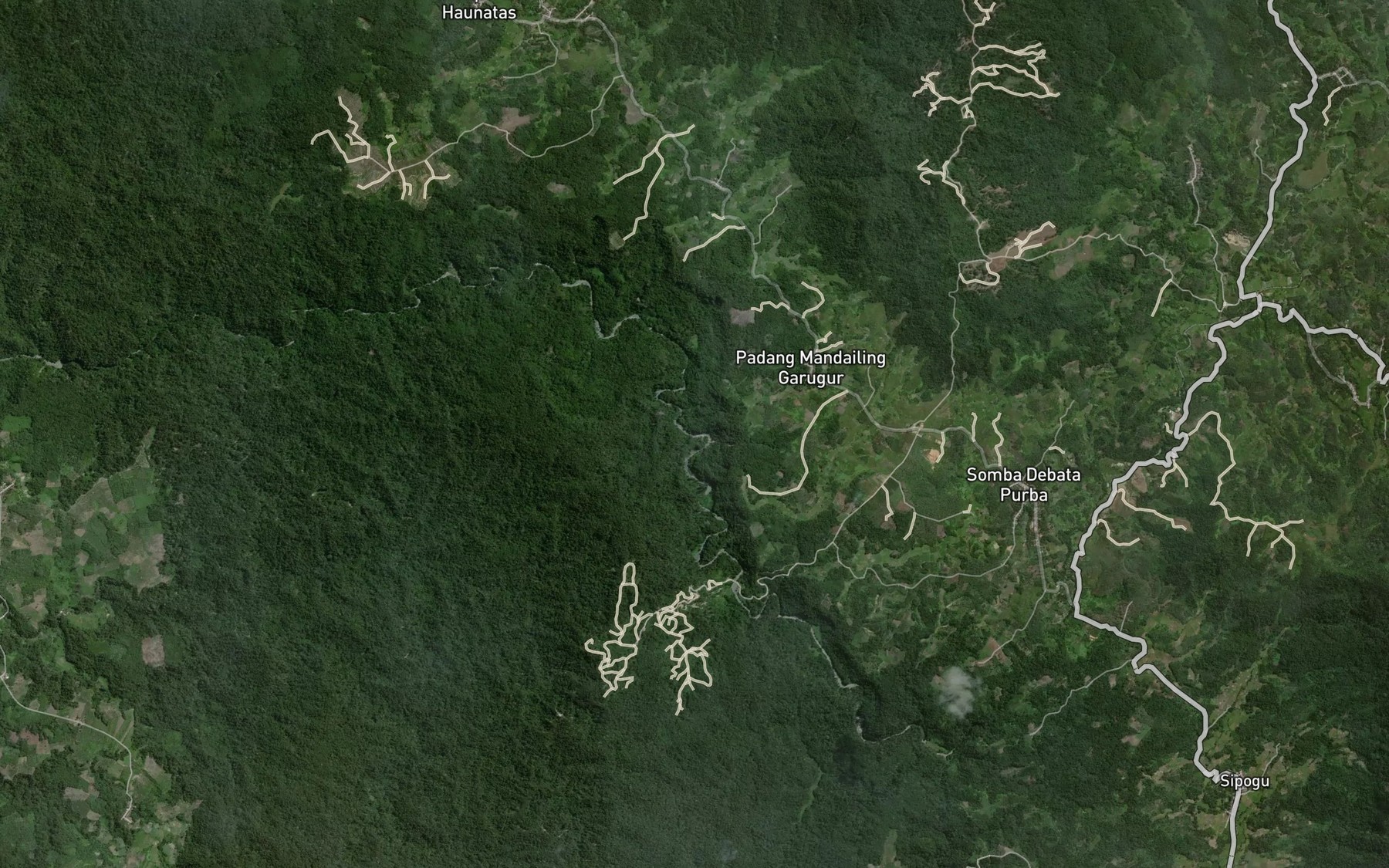 Satellite map of the Aek Maparit