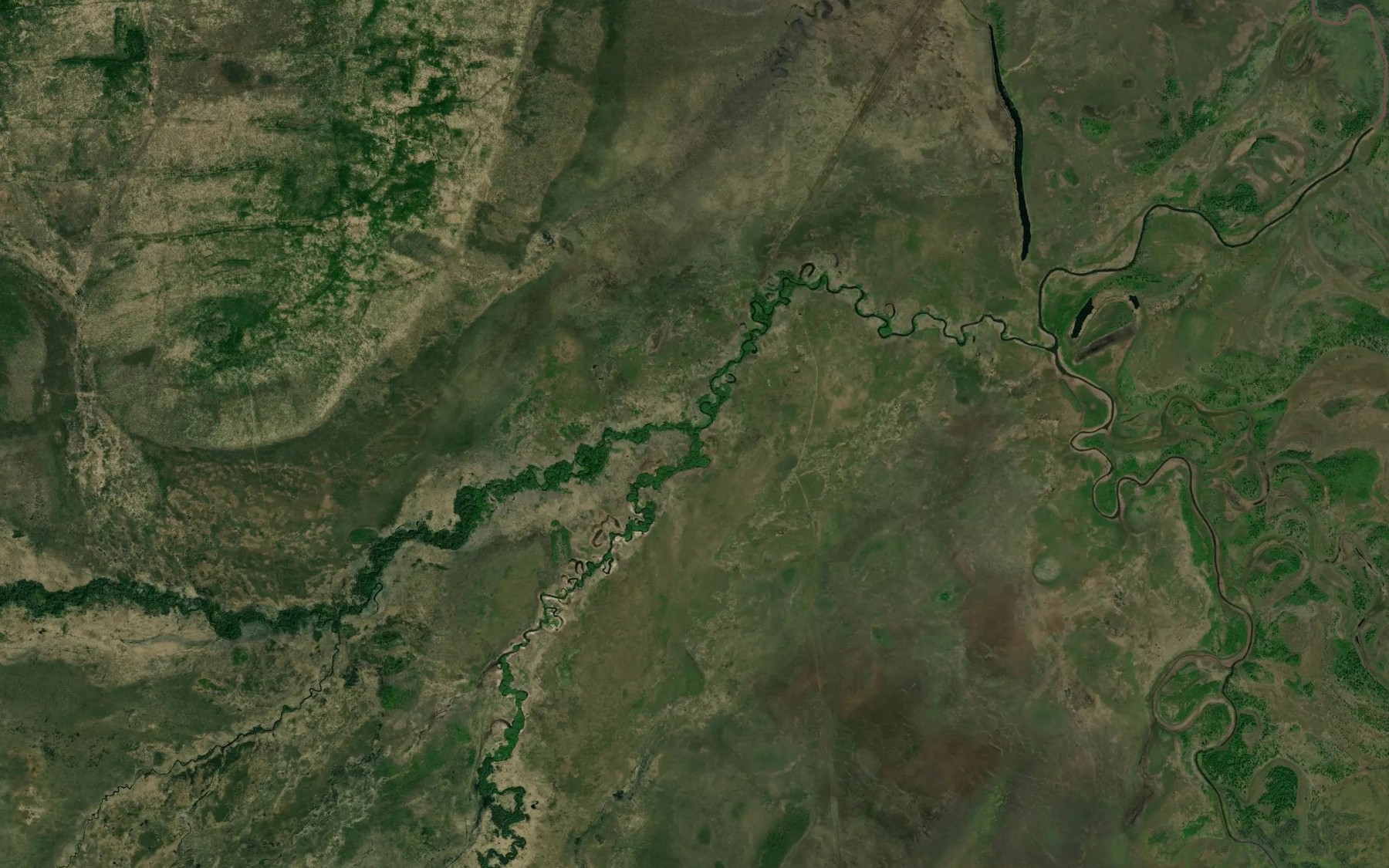 Satellite map of the Aktaya